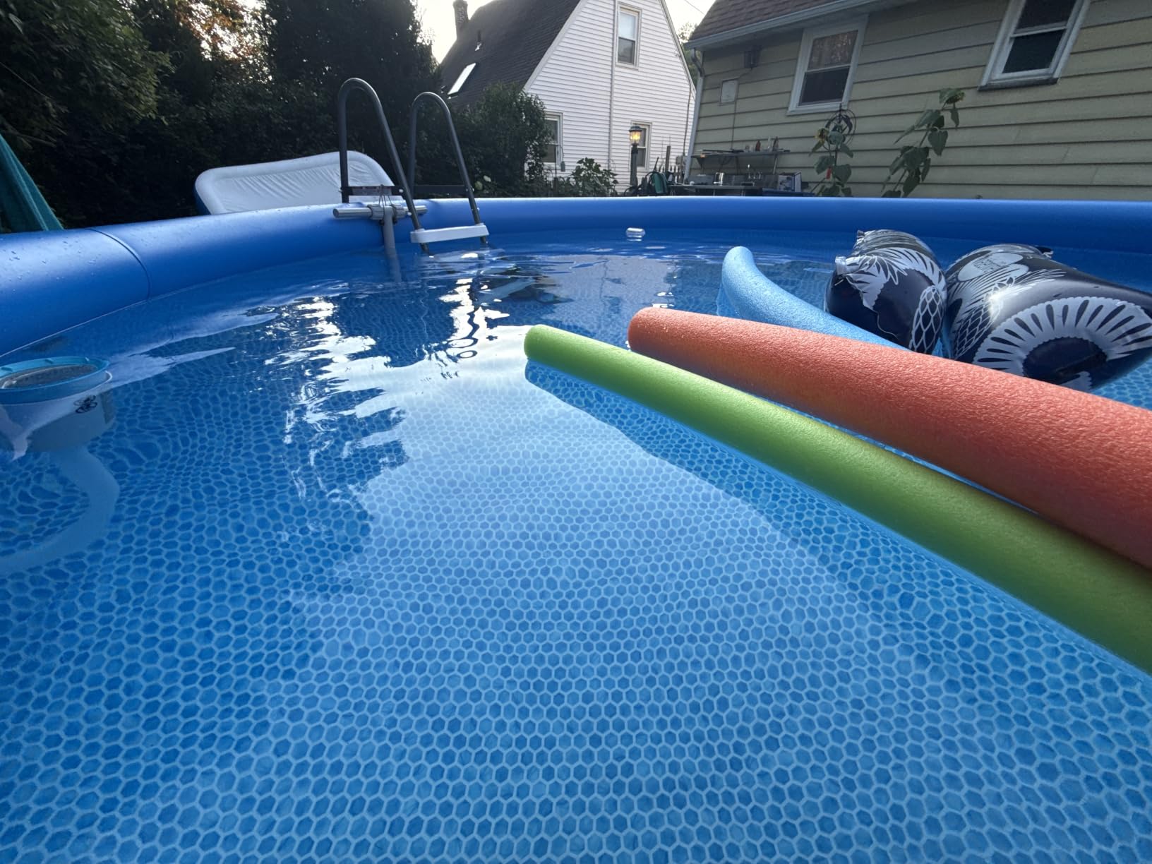 INTEX Easy Set 18ft x 48in Inflatable Ring Above Ground Pool Set w/Pump | 26175EH - 1500 GPH Cartridge Filter Pump, Ladder, Pool Cover & Ground Cloth Included customer photo 1