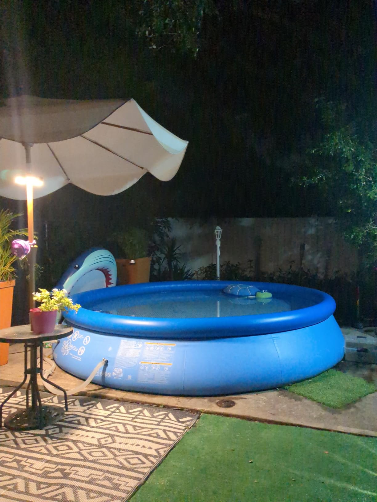 INTEX Easy Set 18ft x 48in Inflatable Ring Above Ground Pool Set w/Pump | 26175EH - 1500 GPH Cartridge Filter Pump, Ladder, Pool Cover & Ground Cloth Included customer photo 2