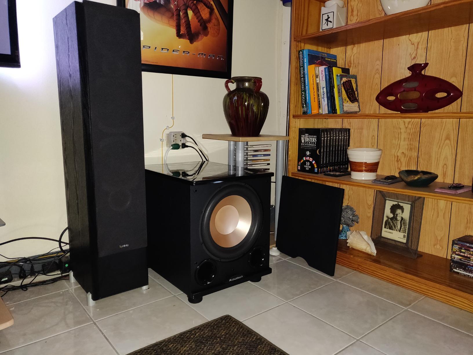 BIC America PL-200II Acoustech PL-200 II Indoor 250-Watt-Continuous Powered Subwoofer, Black customer photo 2