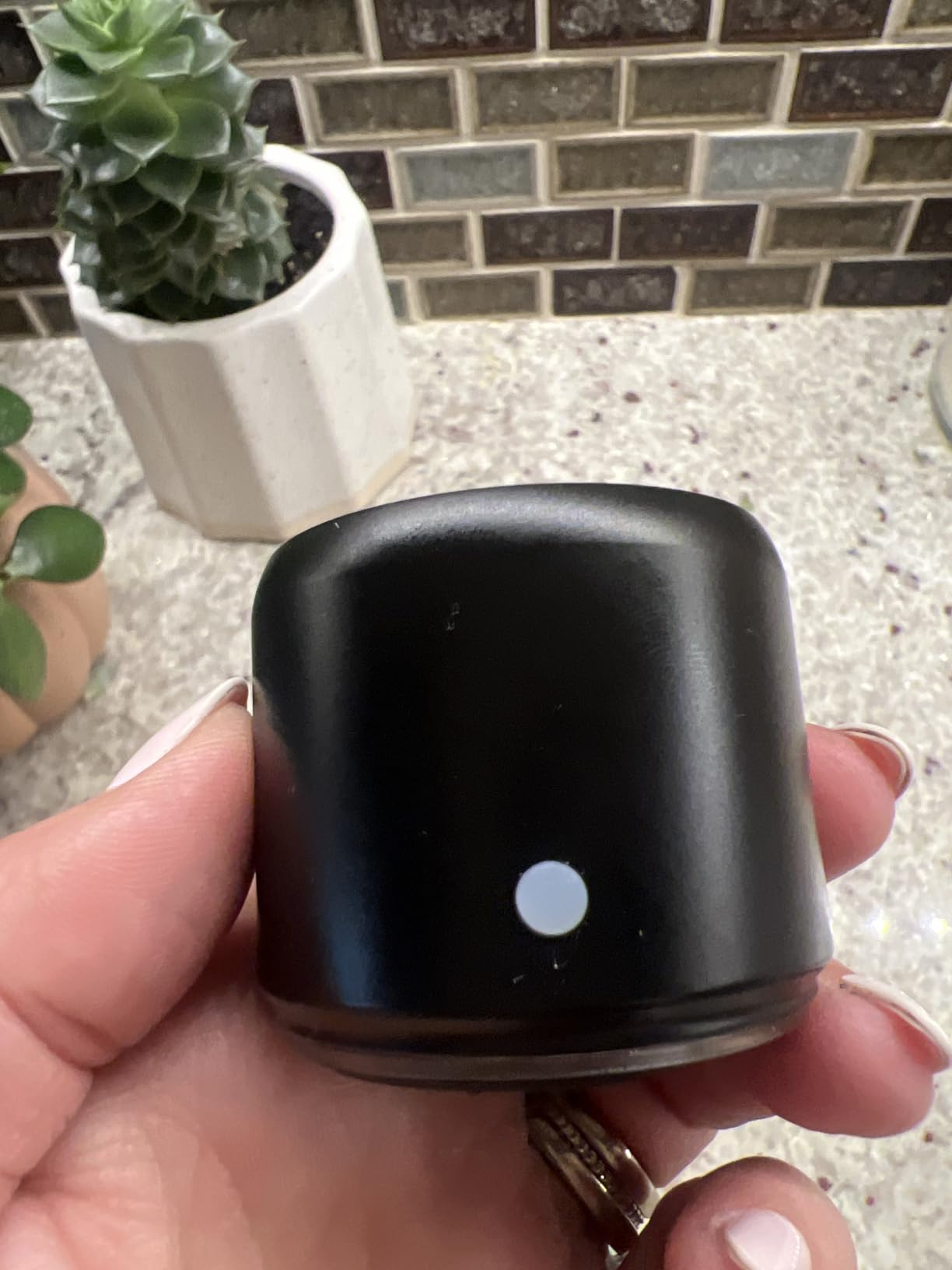 Travel Case Packed, Wireless Mini Bluetooth Speaker with Custom Bass Radiator. EWA A106, Small But Loud, The Next Generation of Portable Speakers for Home, Outdoors, Shower (Silver)1.89* 1.57 inches customer photo 2