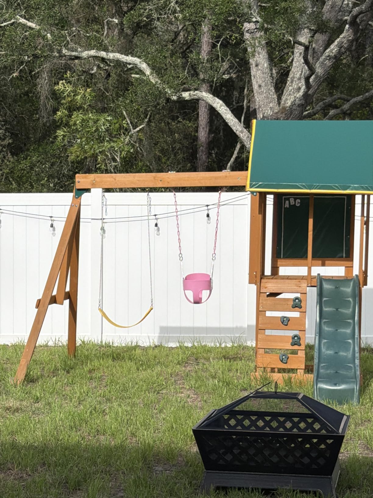 KidKraft Appleton Wooden Swing Set, (Amazon Exclusive) customer photo 2
