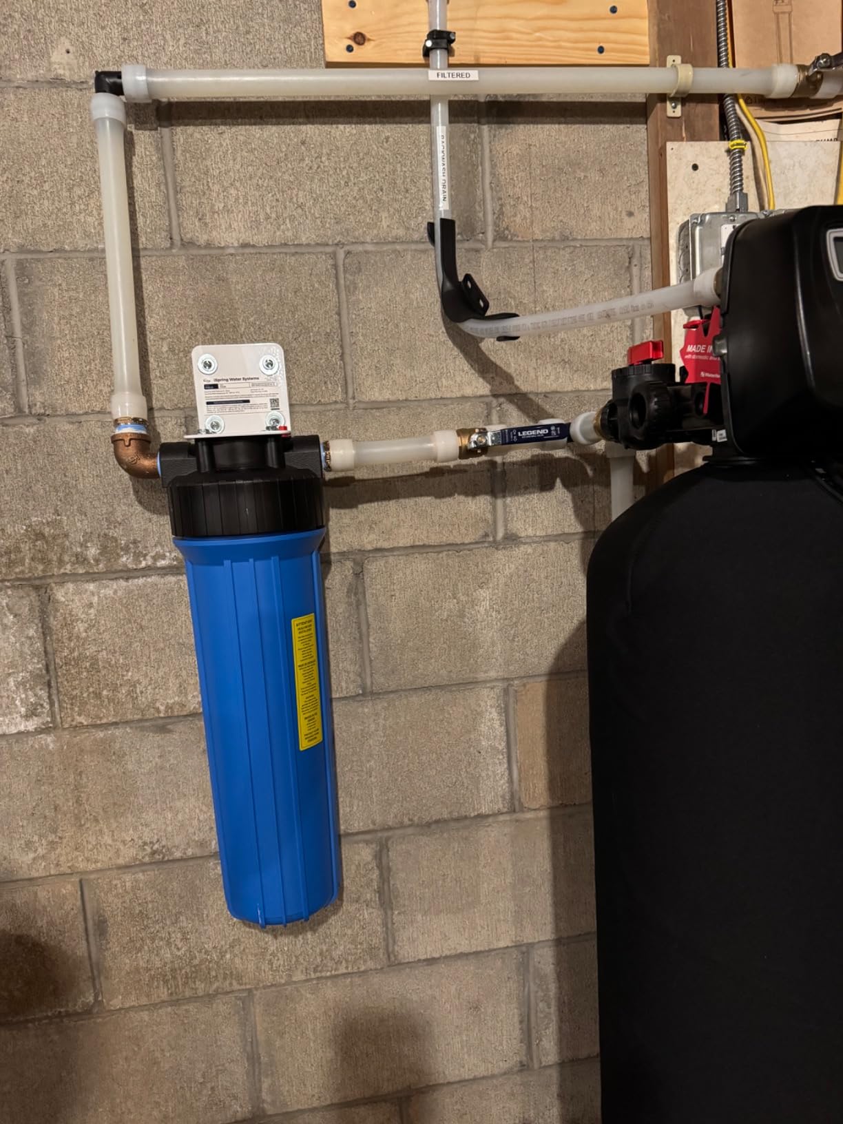 iSpring WGB12B 1-Stage Whole House Water Filtration System w/ 20” x 4.5” Carbon Block Filter - Reduces up to 99% Chlorine customer photo 2