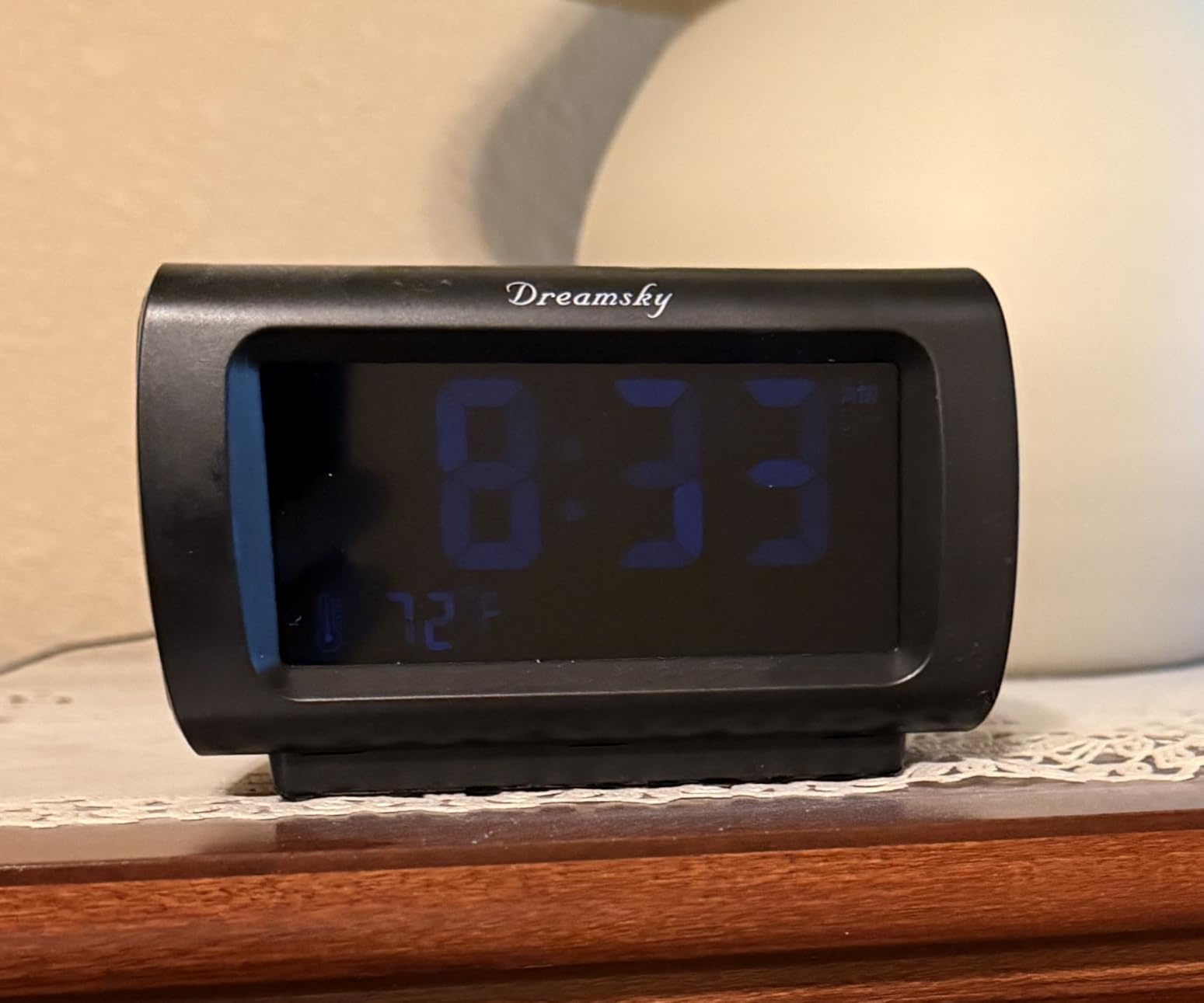 DreamSky Alarm Clock Radio for Bedrooms with Battery Backup customer photo 1