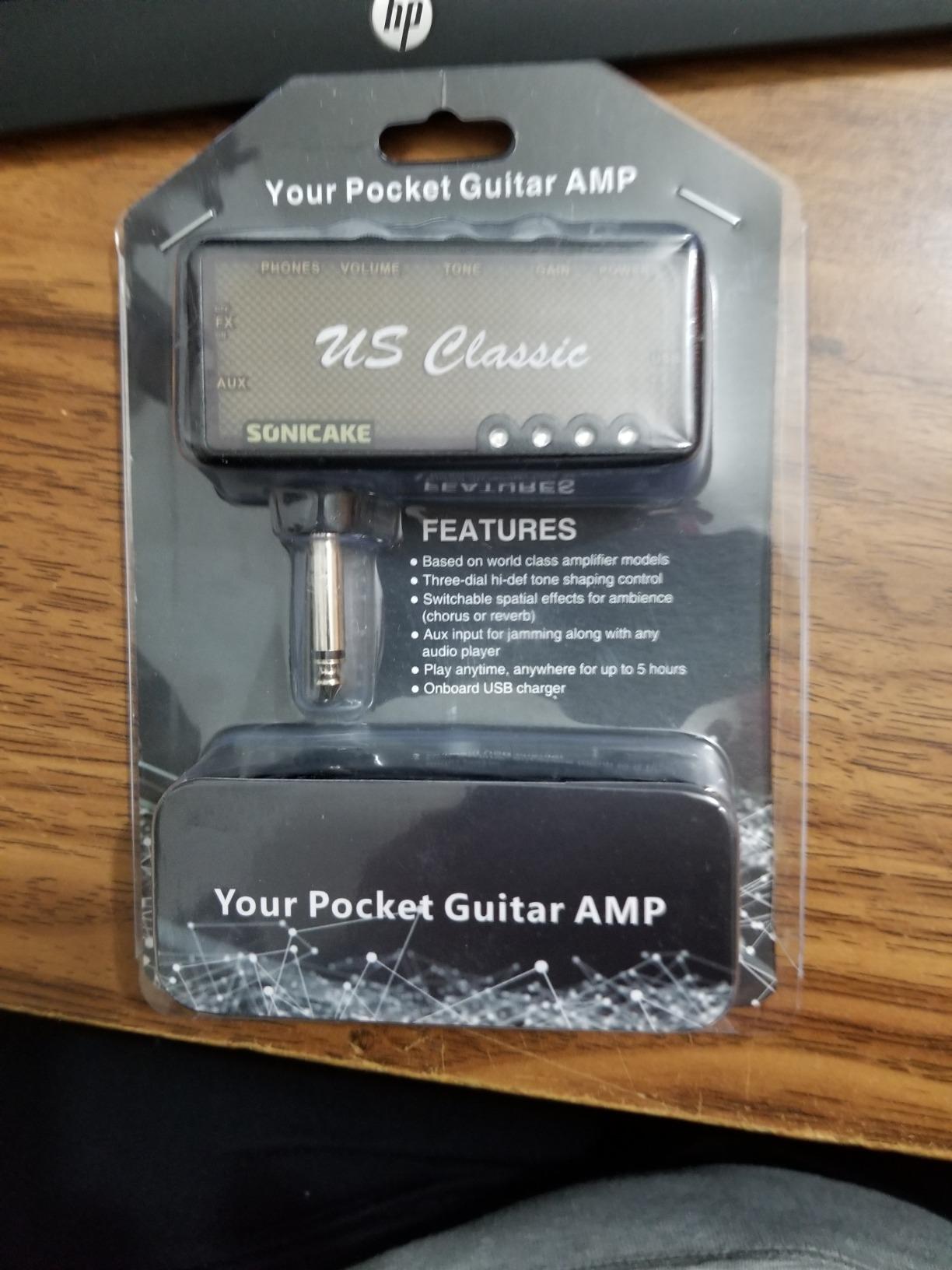 SONICAKE Mini Guitar Headphone Amp with Overdrive Reverb - US Classic customer photo 1
