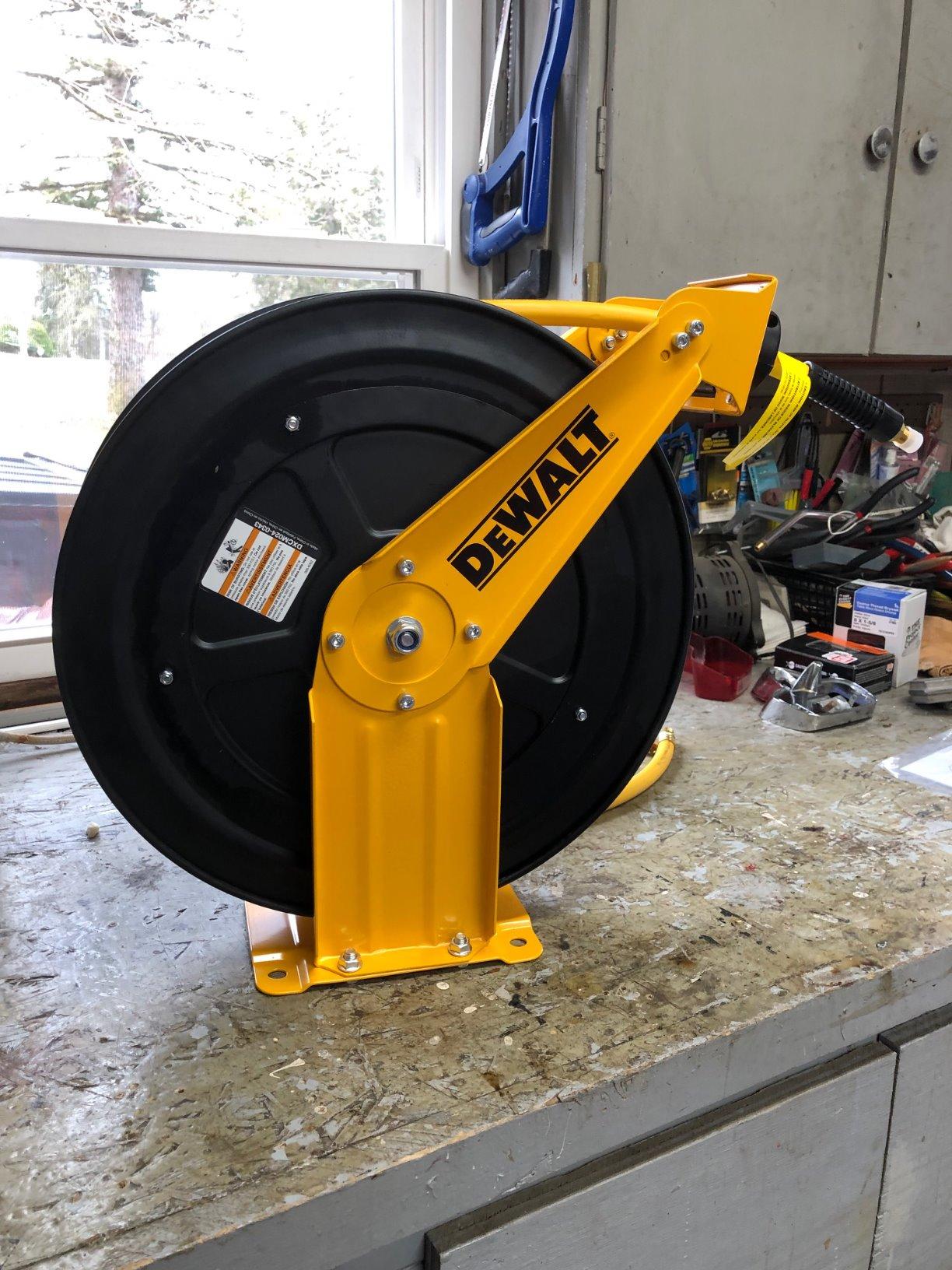 DeWalt DXCM024-0343 Double Arm Hose Reel with 3/8” x 50’ Premium Rubber Hose customer photo 2