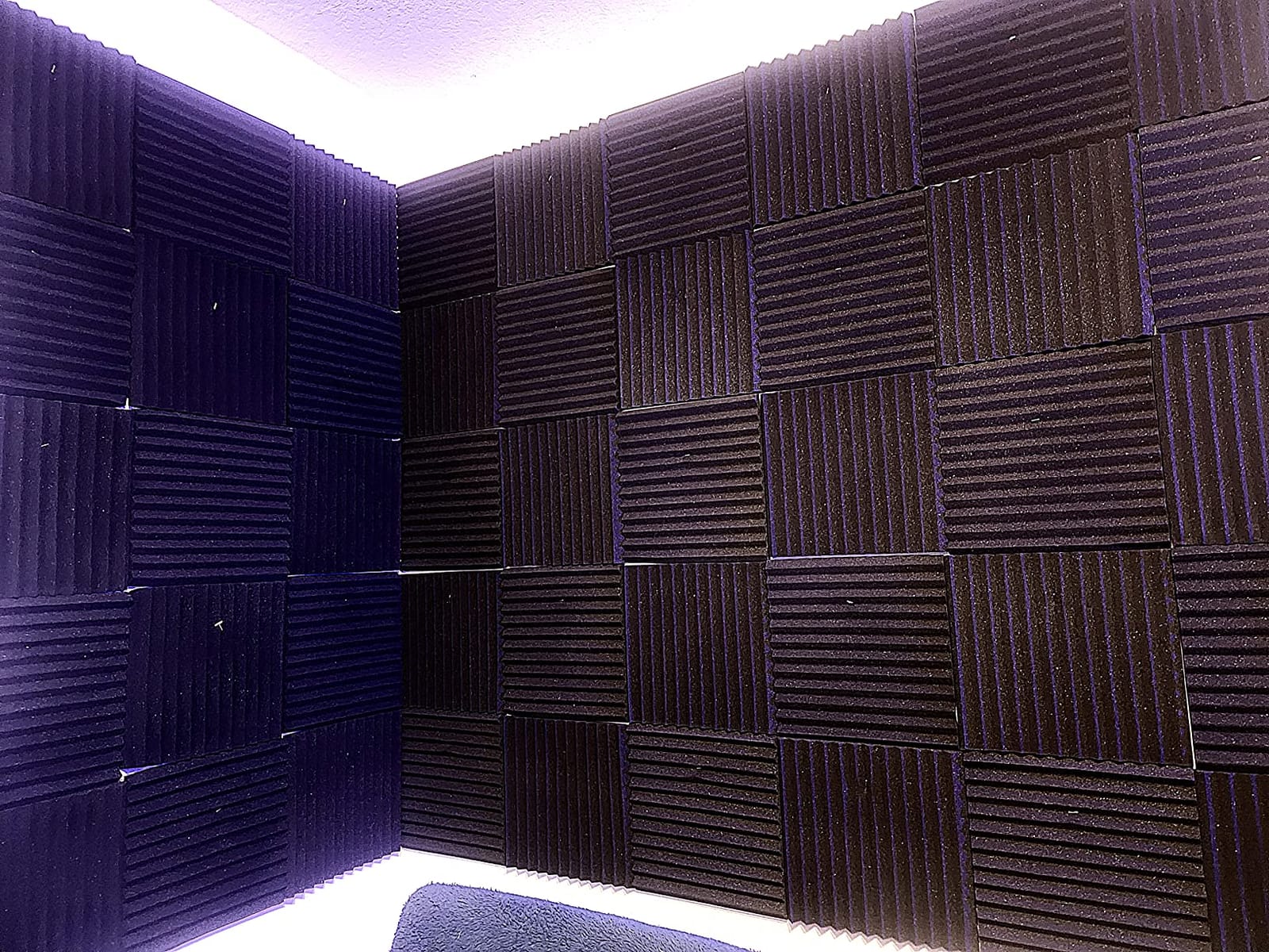 52 Pack Acoustic Foam Panel Wedge Studio Soundproofing Wall Tiles 12