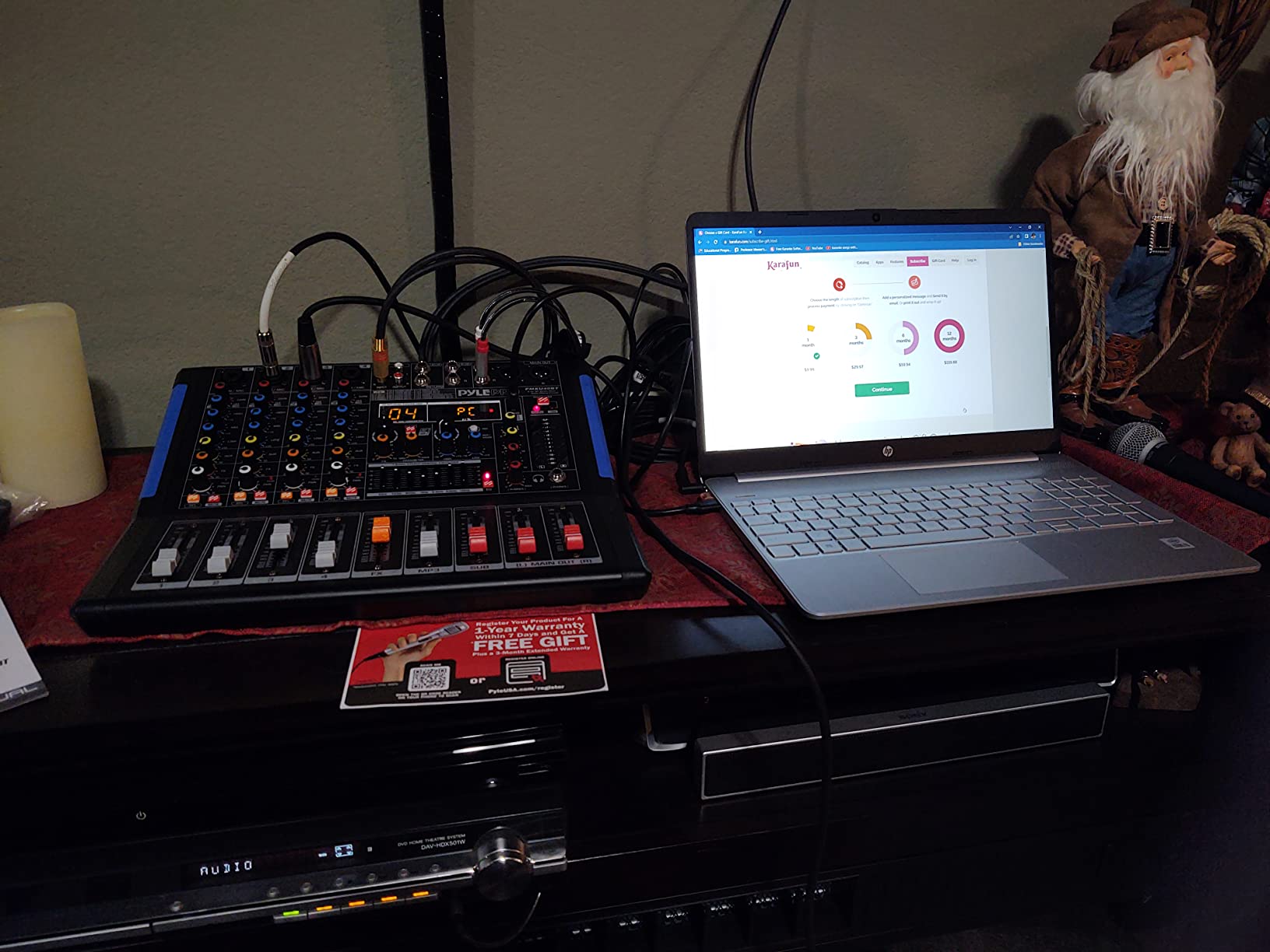 Pyle 4-Channel Bluetooth Studio Audio Mixer-DJ Sound Controller Interface with USB Drive for PC Recording Input, XLR Microphone Jack,48V Power,Input/Output for Professional and Beginners - PMXU46BT customer photo 1
