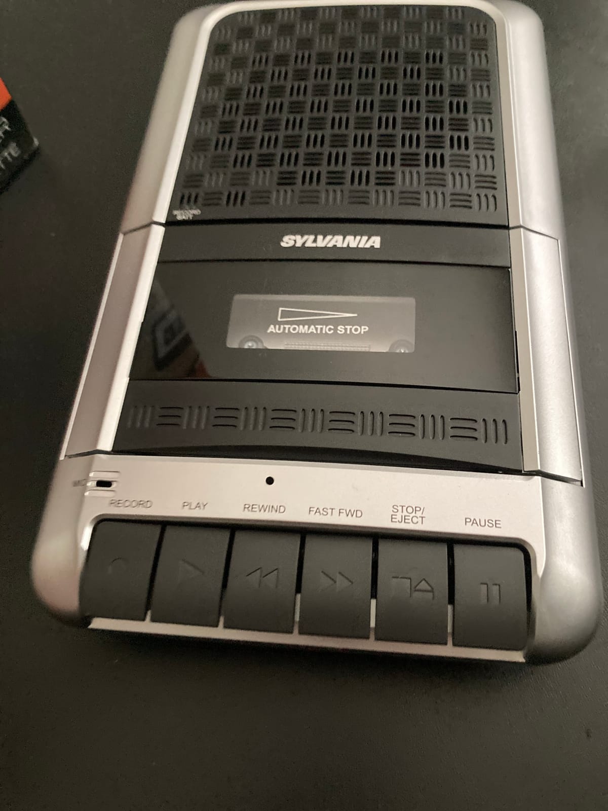 PROSCAN Cassette Player & Recorder with Microphone, Headphone Jack, Aux in, Black customer photo 1