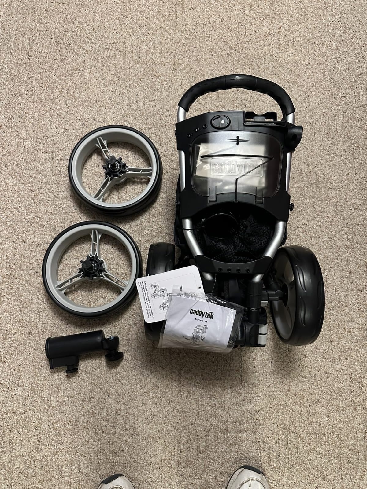 CaddytekCaddyTek Superlite 4 Wheel Golf Push Cart, Explorer Version 8 - customer photo 2