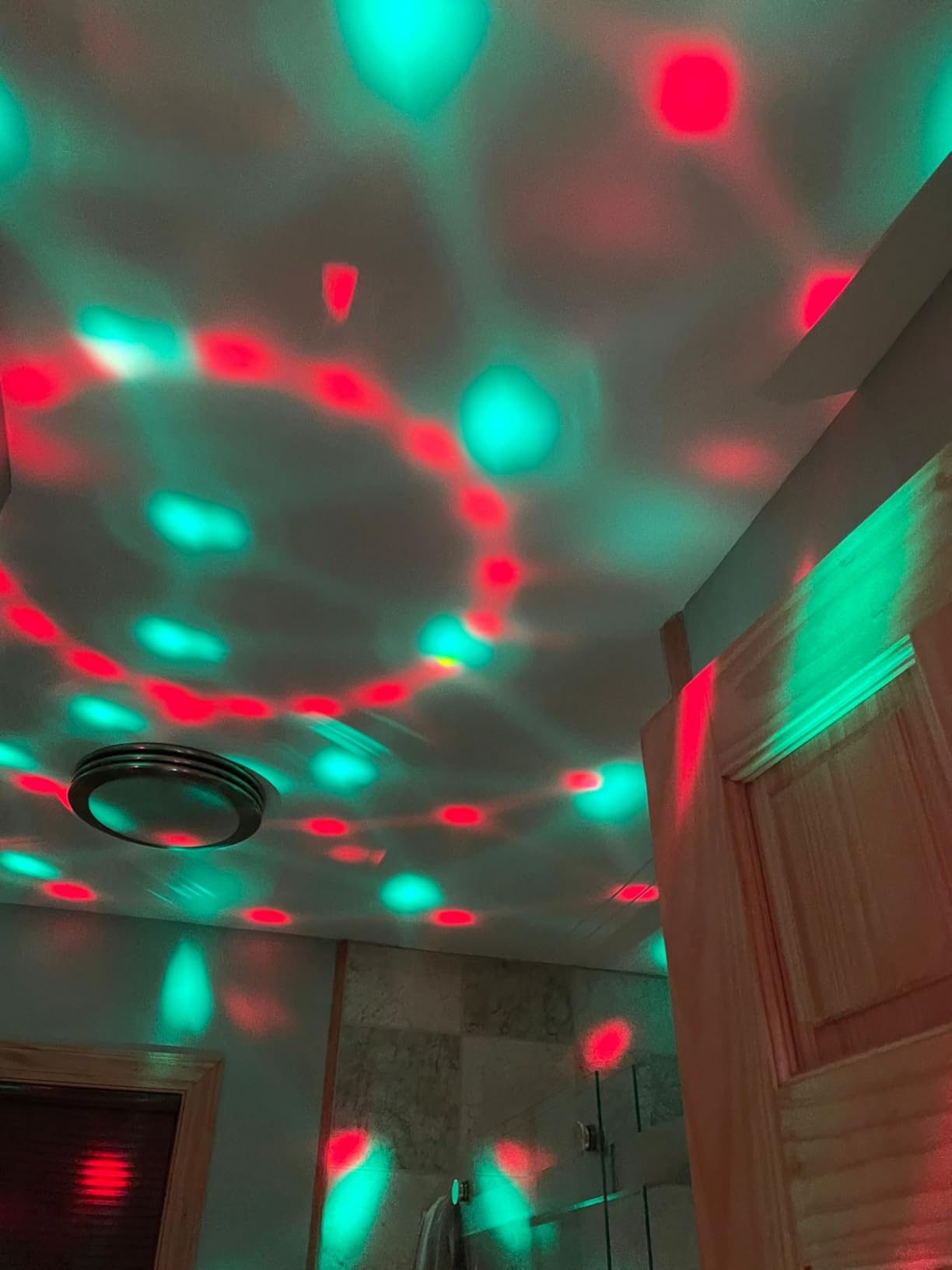 Party Lights,Disco DJ Strobe Light Rave Stage Projector Effect Dance Club Light Sound Activated with Remote Control for Parties Home Show KTV Pub Dance Christmas customer photo 1