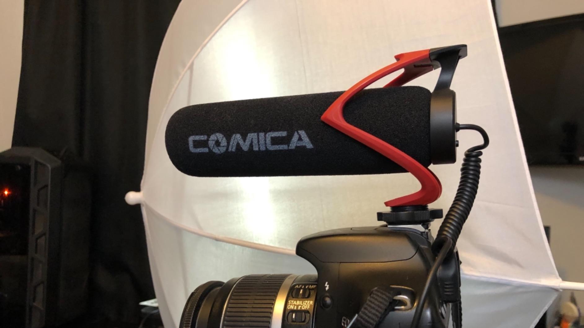 COMICA CVM-V30 LITE Video Microphone,Super-Cardioid Condenser On-Camera Shotgun Microphone for Canon Nikon Sony Panasonic DSLR Cameras,Mic for iPhone Android Smartphone with 3.5mm Jack(Black) customer photo 2