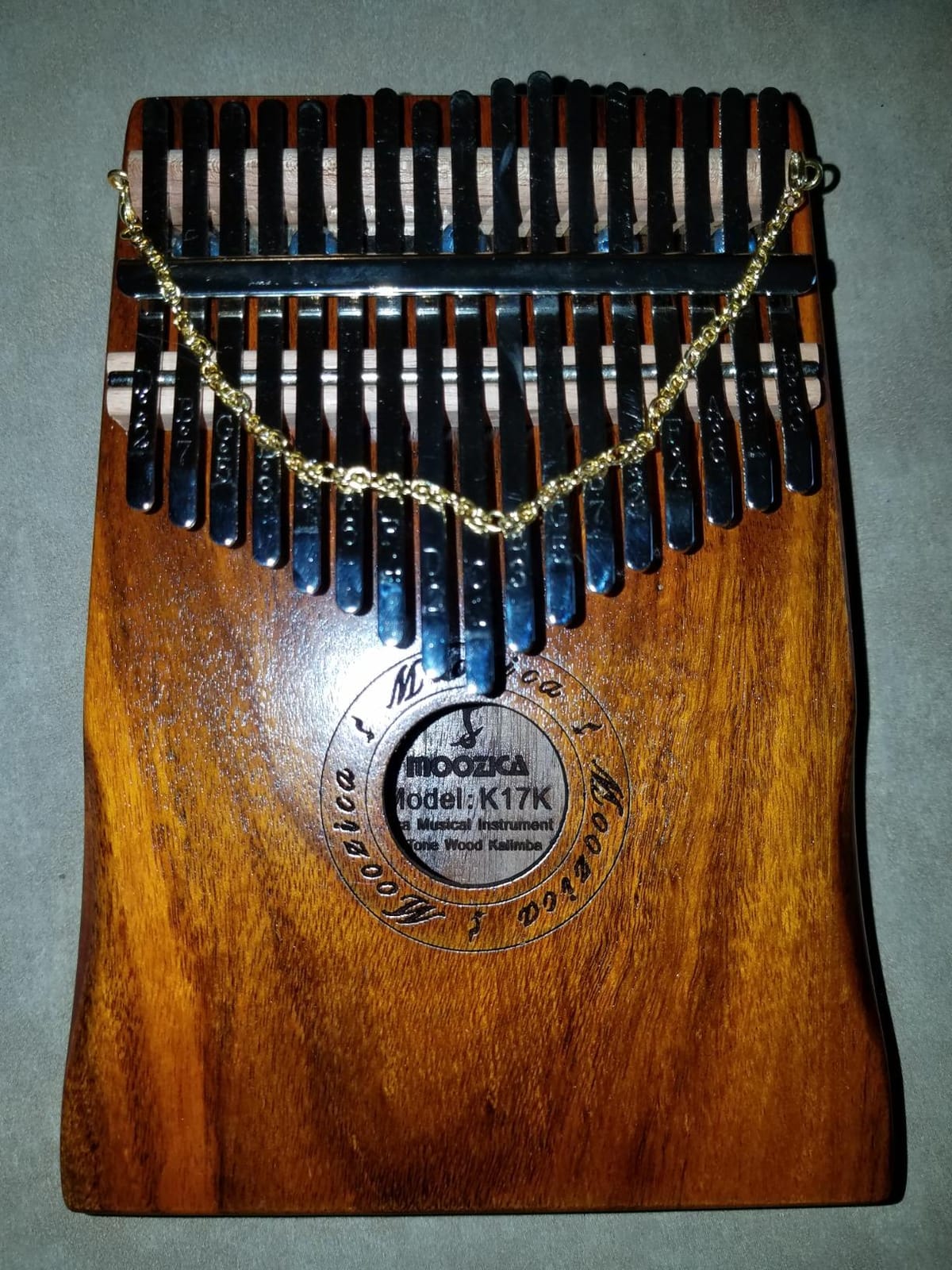 Moozica 17 Keys Kalimba Marimba, Solid Koa Wood Professional Thumb Piano Musical Instrument (Koa-K17K) customer photo 1