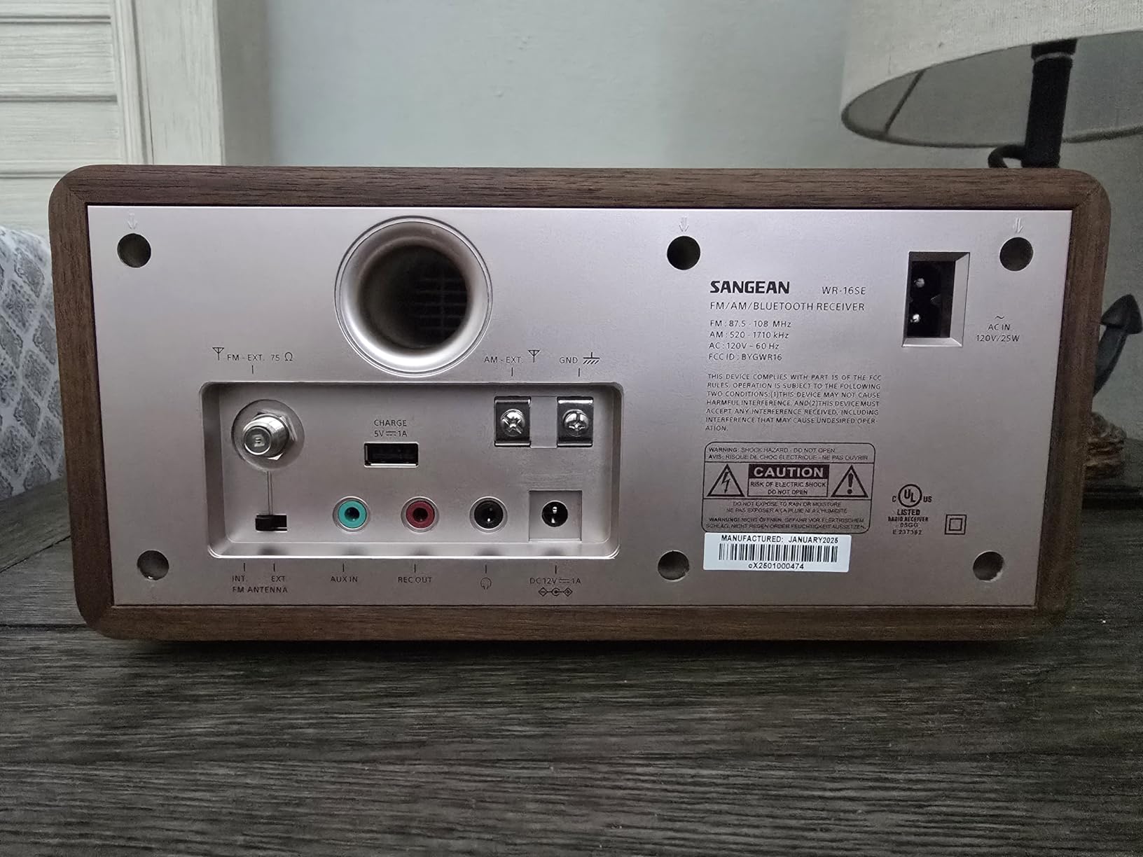 Sangean WR-16 AM/FM, Aux-in, Bluetooth, Wooden Cabinet Radio customer photo 2