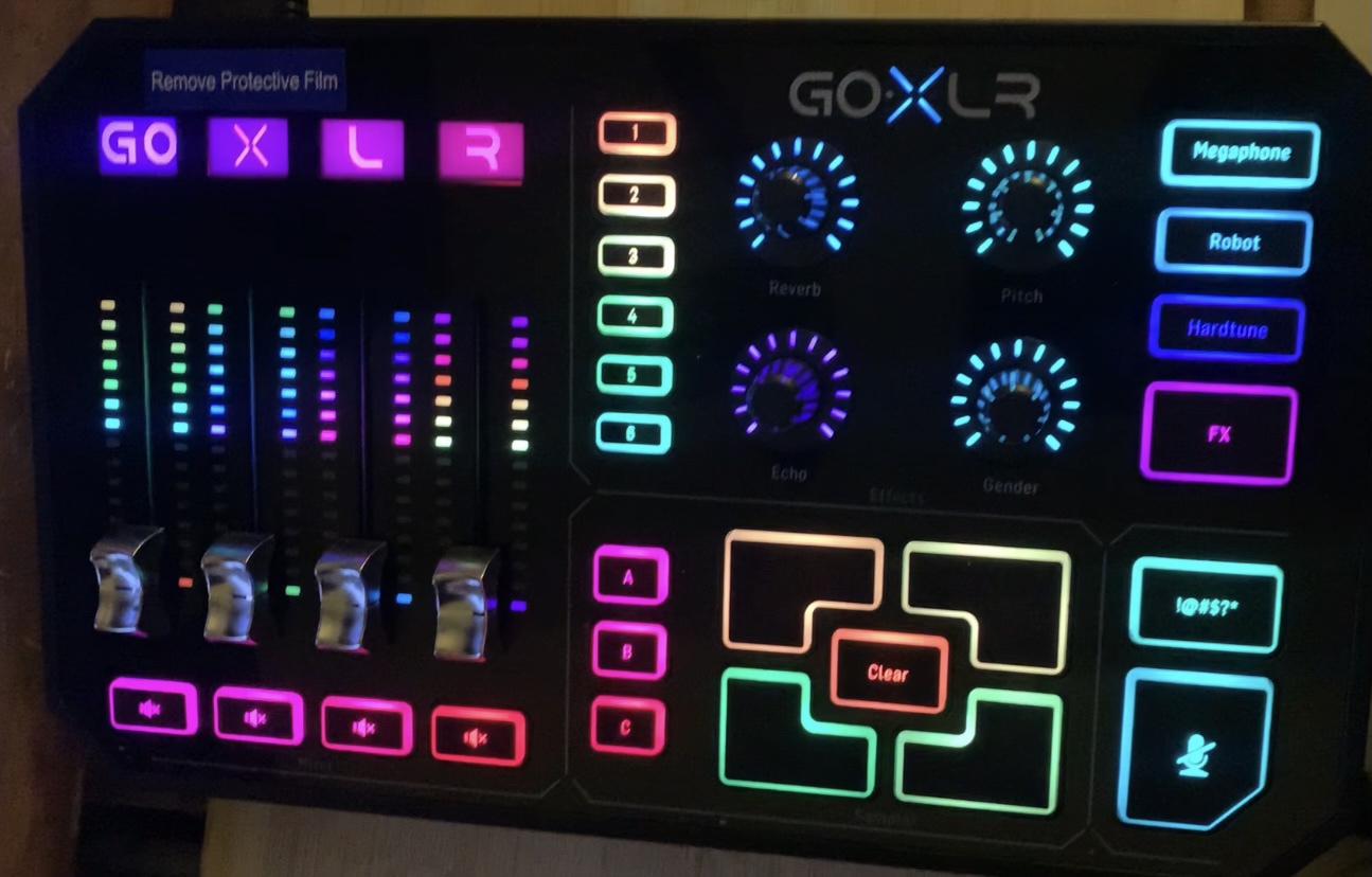 TC-Helicon GoXLR Revolutionary Online Broadcaster Platform with 4-Channel Mixer, Motorized Faders, Sound Board and Vocal Effects, Officially Supported on Windows customer photo 1