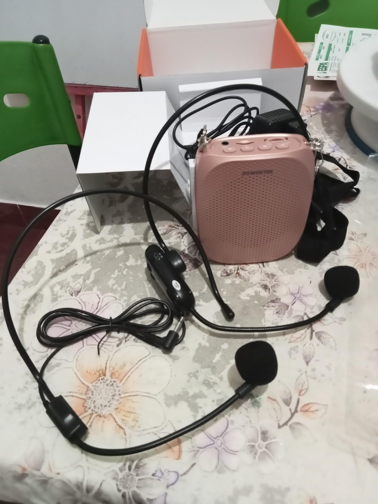 ZOWEETEK Original Voice Amplifier for Teachers with 2 Mics Wired+Wireless customer photo 2