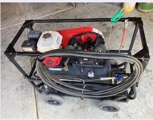 Hromee Extended Tank Drain Assembly Kit with 10 Inch Braided Steel Hose 1/4 Inch Drain Valve and Elbow Fitting for Air Compressor customer photo 1