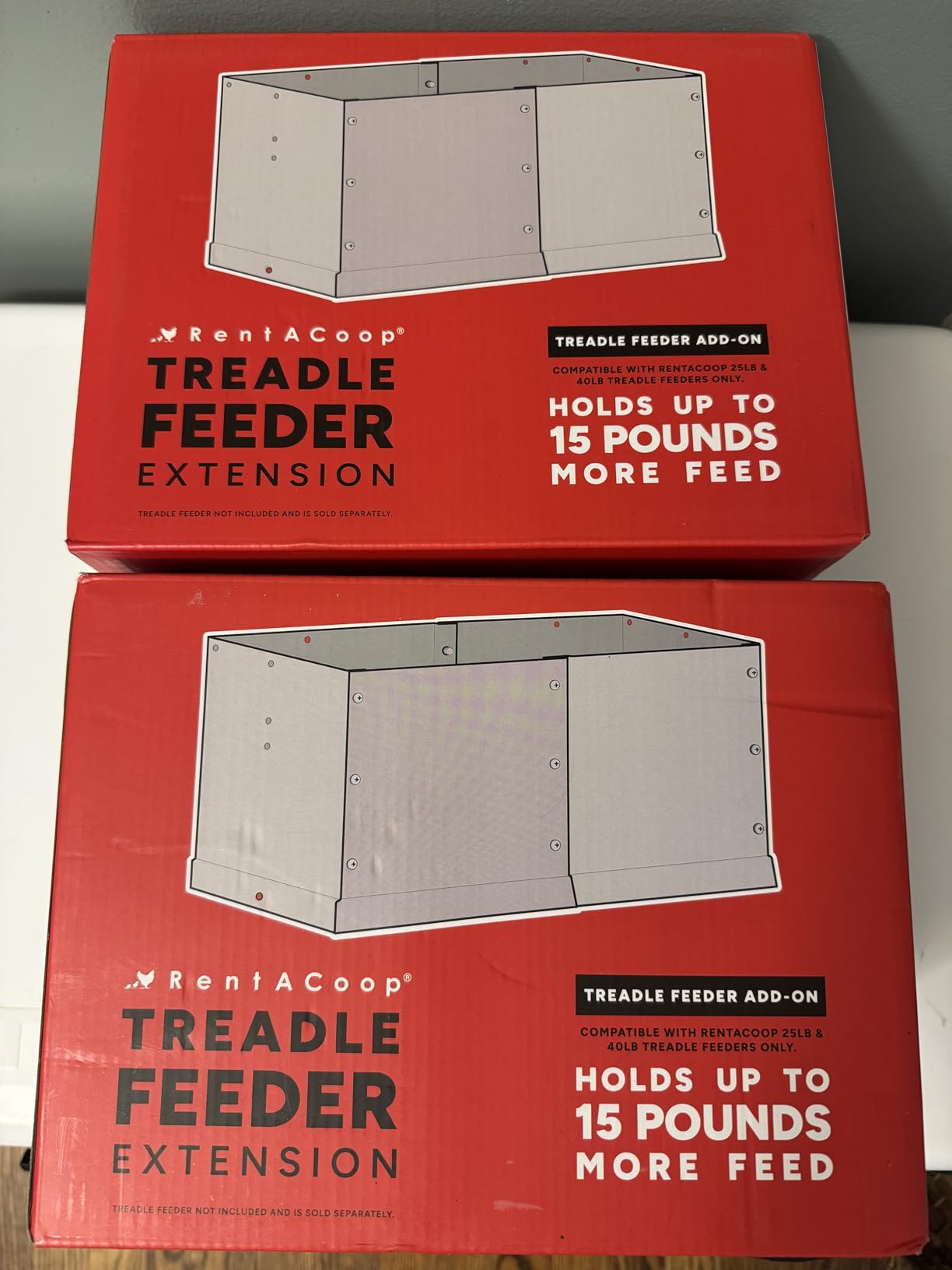 RentACoop Automatic Treadle Chicken Feeder, Rat Proof No Waste, 25 lb customer photo 1