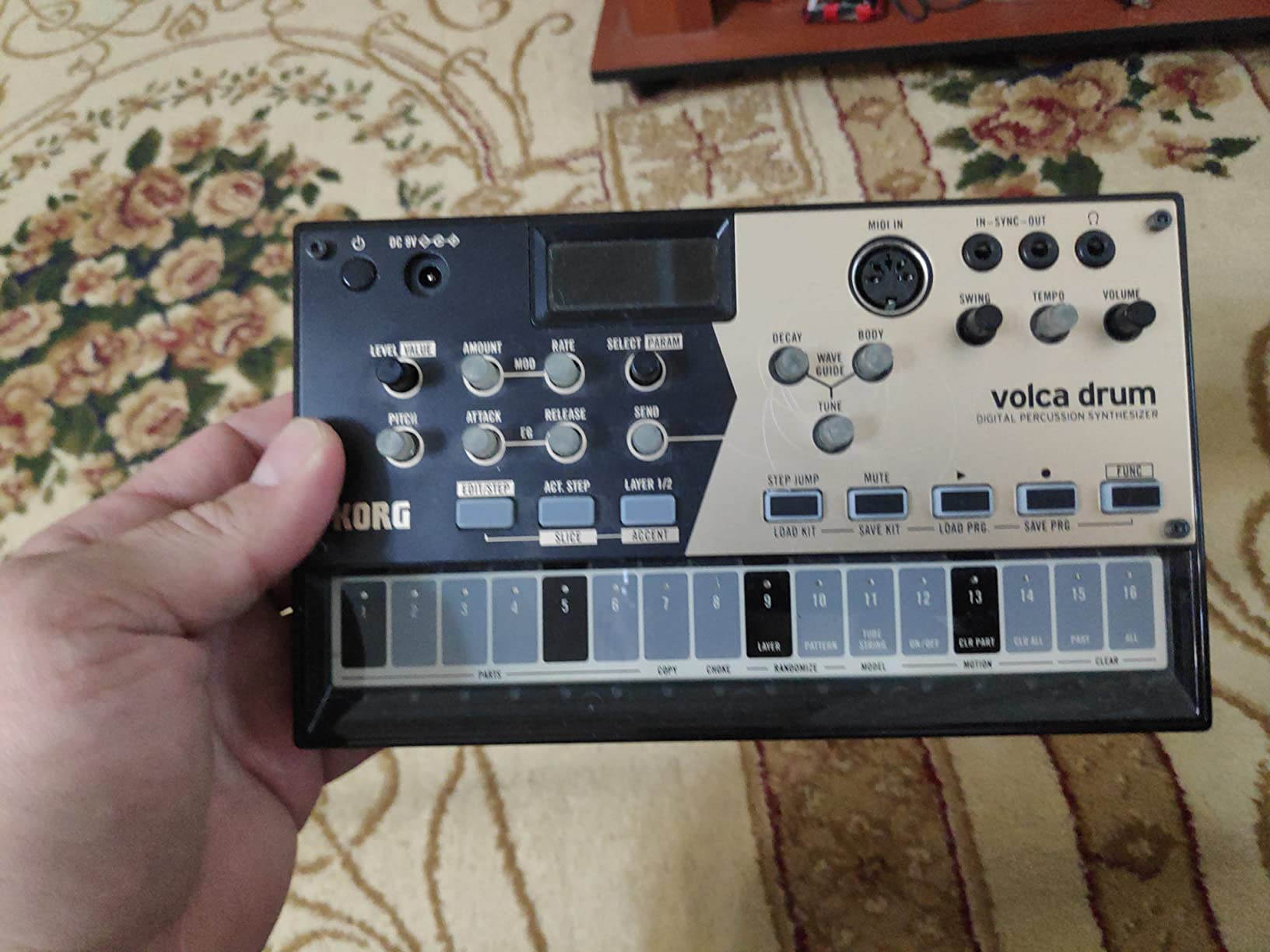 Korg Volca Drum Digital Percussion Synthesizer w/ 16-step Sequencer and Active Step customer photo 2