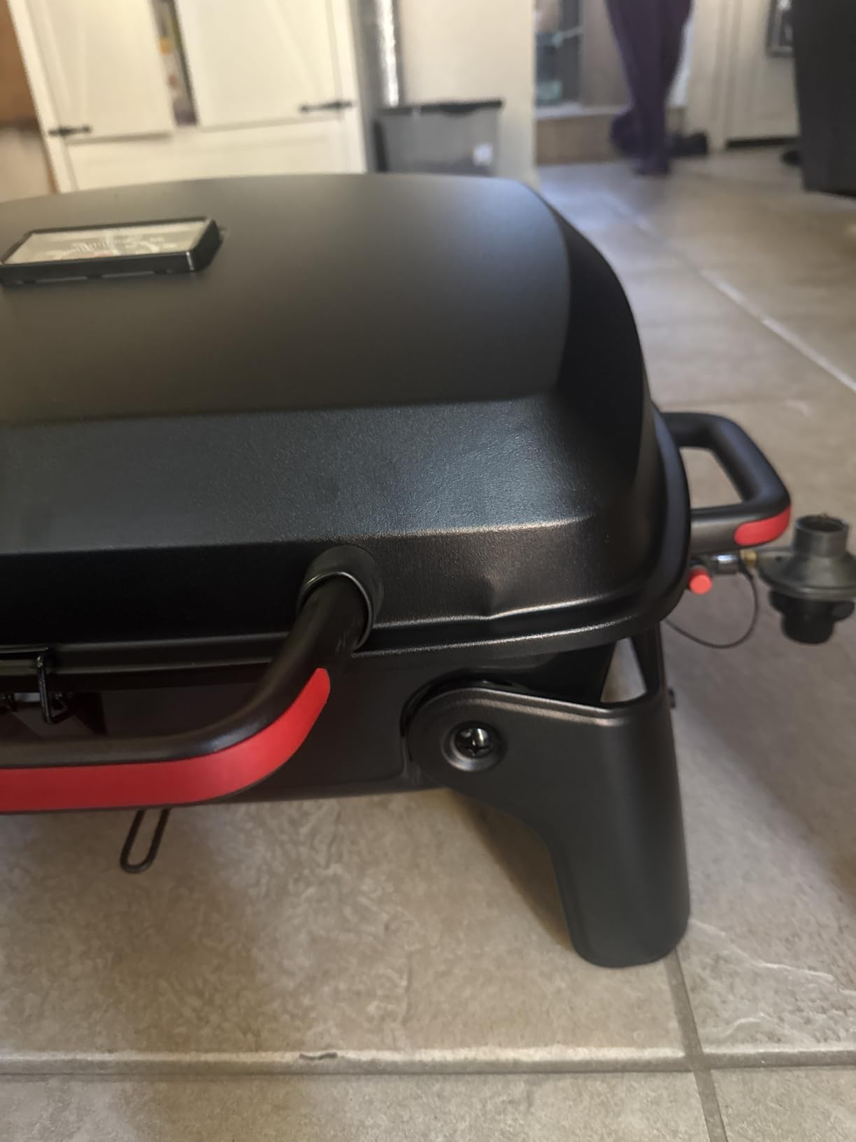 Megamaster Tabletop 1 Burner Gas Grill, Foldable Legs with Warming Rack customer photo 2
