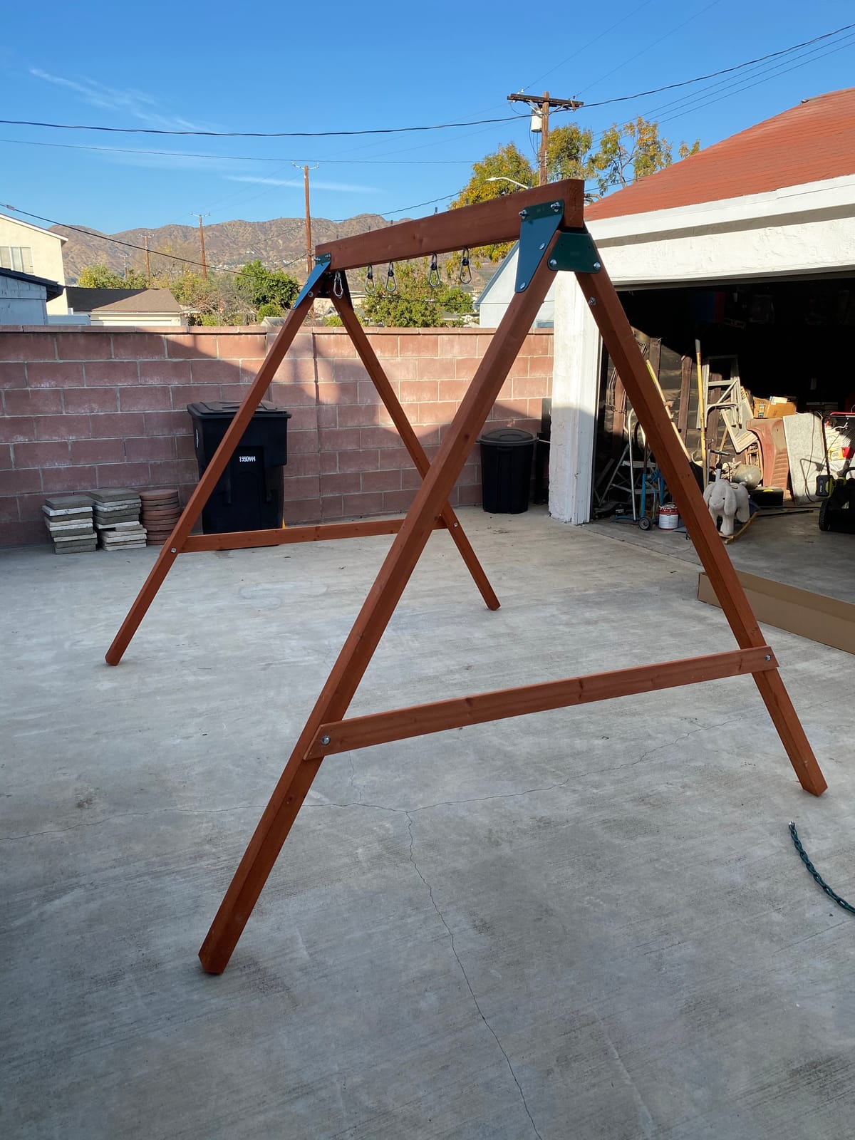 Swing-N-Slide PB 8360 Ranger Wooden Swing Set with Swings, Brown (Amazon Exclusive) customer photo 2