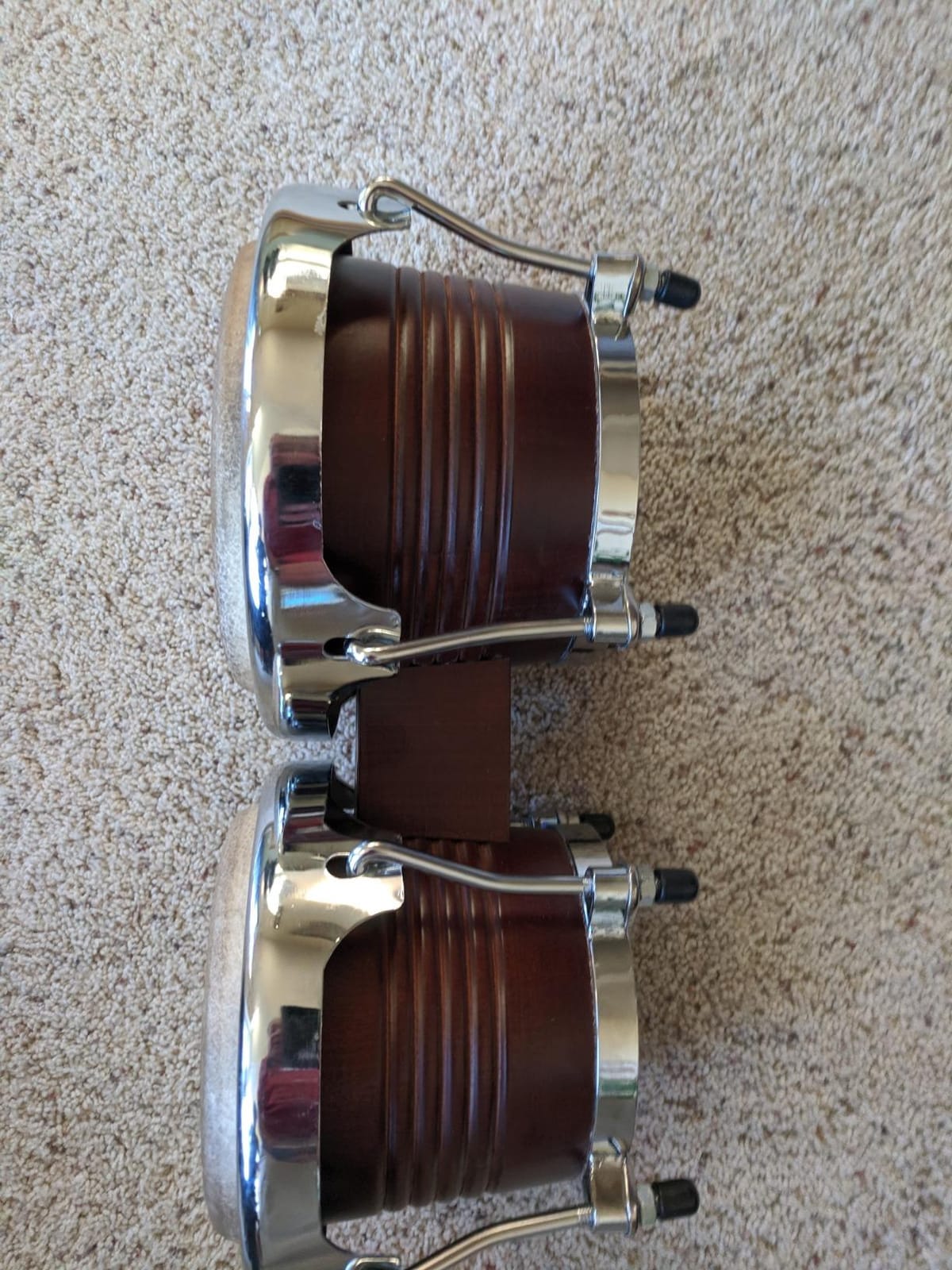 Eastar Bongo Drums 6” and 7” Wood Percussion Instrument Bongos for Kids Adults Beginners Natural Finish, EBO-1 customer photo 1