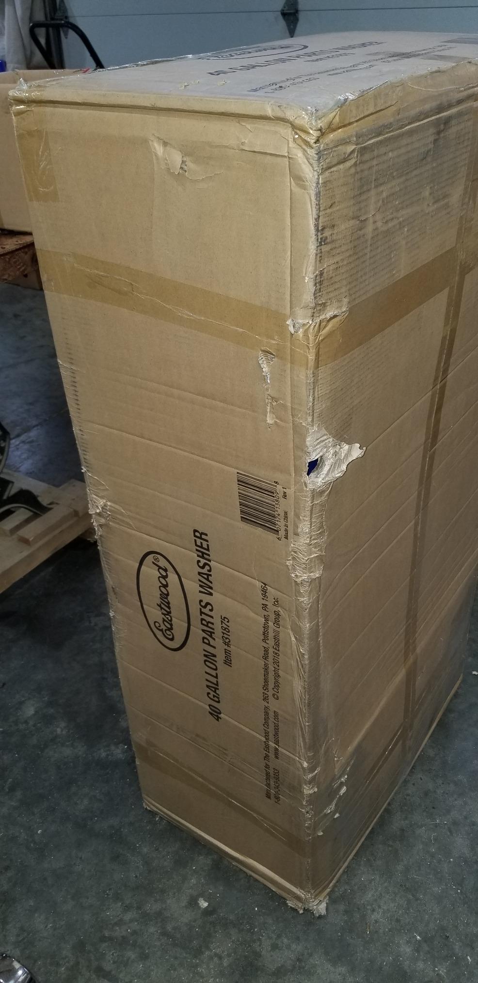 Eastwood 40 Gallon Parts Washer | 10 Inch Deep Tub Heavy Duty Powder Coated Finish Steel Parts Cleaner | Parts Washer Tank with 120V 5.3 Gallons Per Minute Flow Pump | Blue customer photo 2