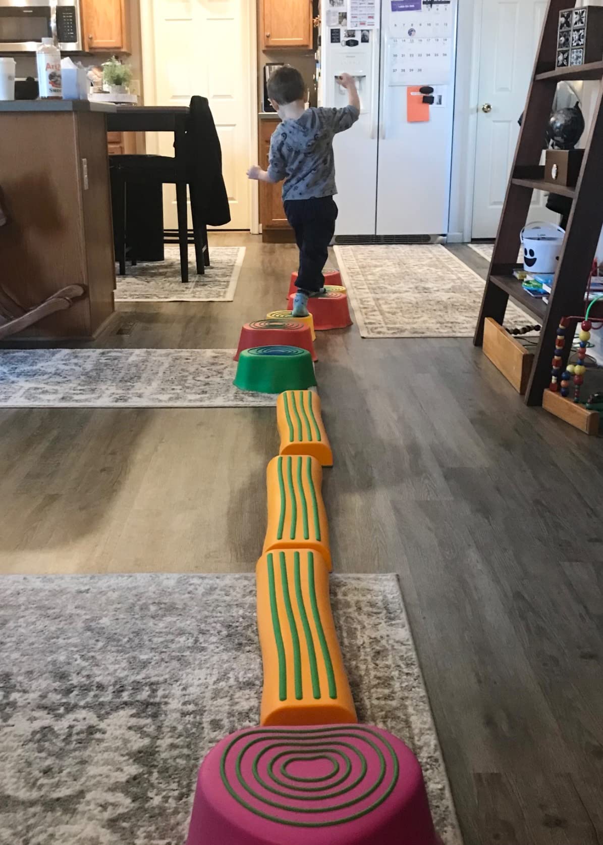 edxeducation Step-a-Trail - 6 Piece Backyard Obstacle Course for Kids - Indoor and Outdoor - Build Coordination and Confidence - Physical and Sensory Play customer photo 1