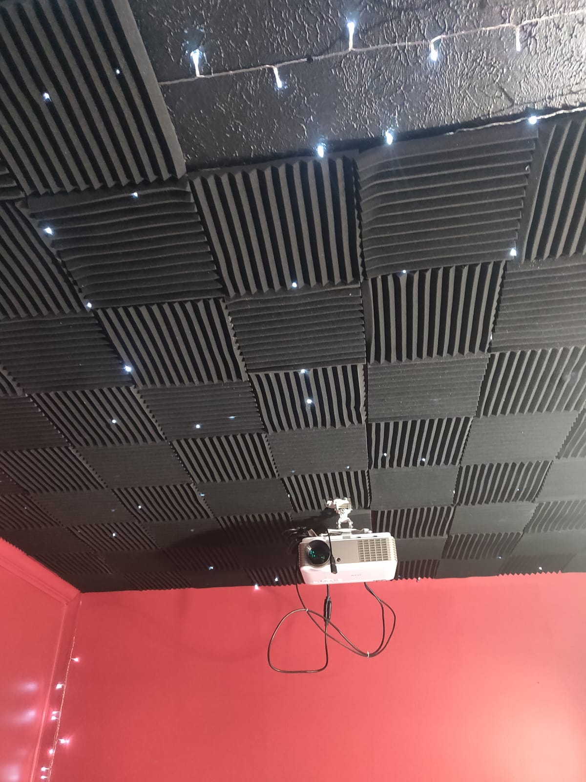 96 Pack Allxinlog Absorb the echo Acoustic Foam Panel Wedge Studio Soundproofing Wall Tiles 12