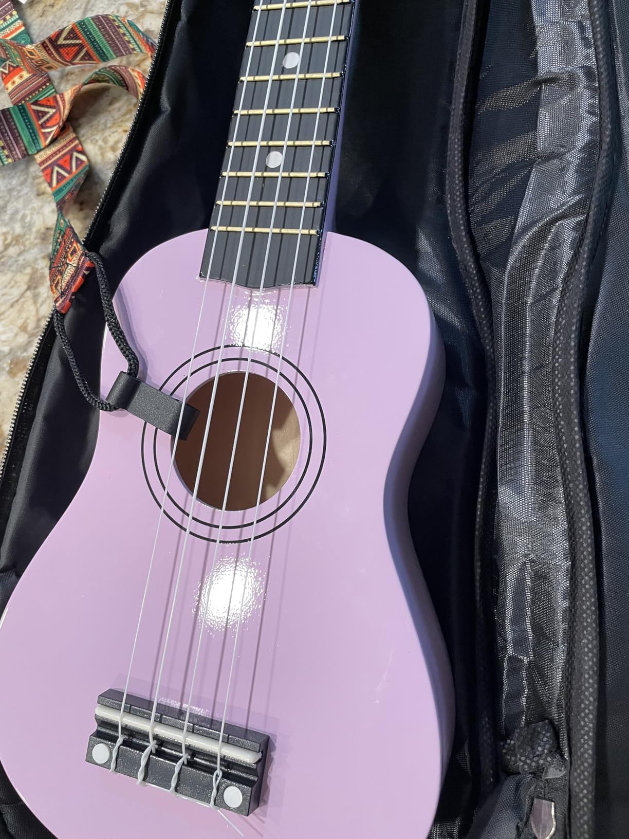 Soprano Ukulele for Kids 21 Inch Hawaiian Wood Ukelele Beginner Kit customer photo 2