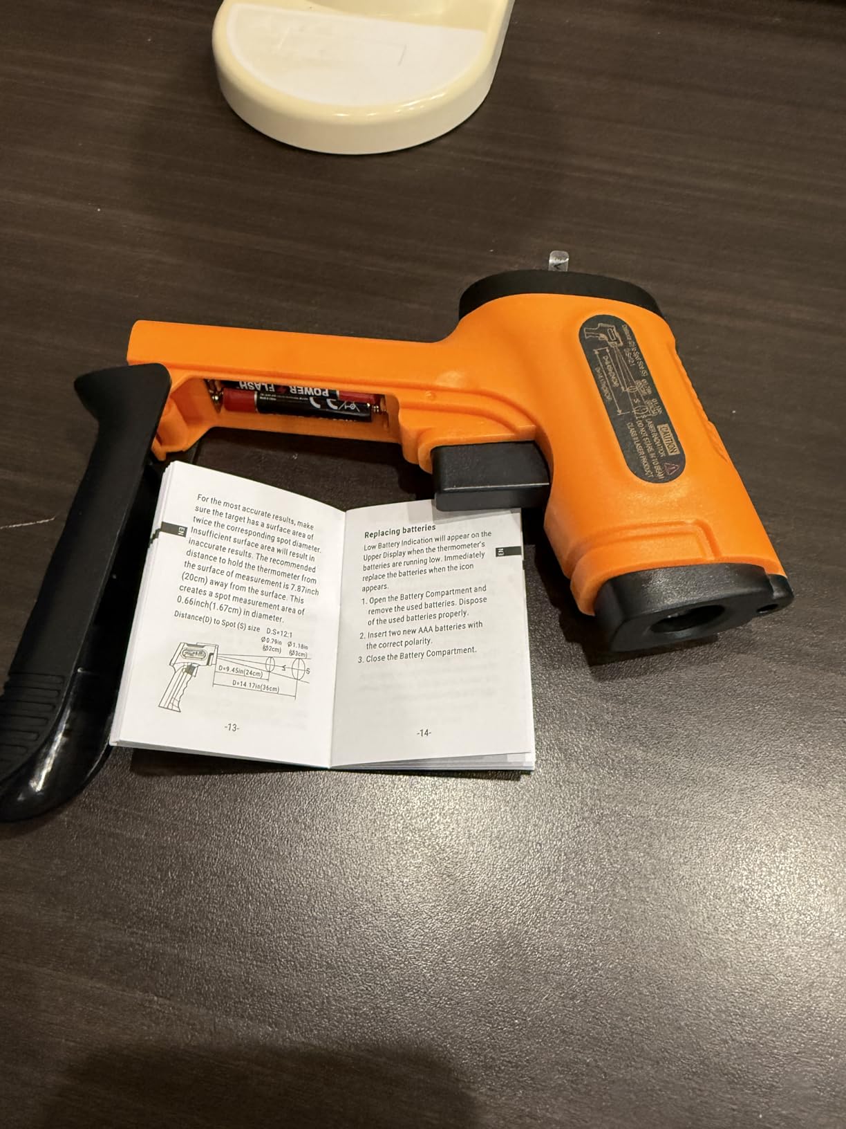 TempPro TempScan Infrared Thermometer Gun for Pizza Oven Griddle HVAC customer photo 1