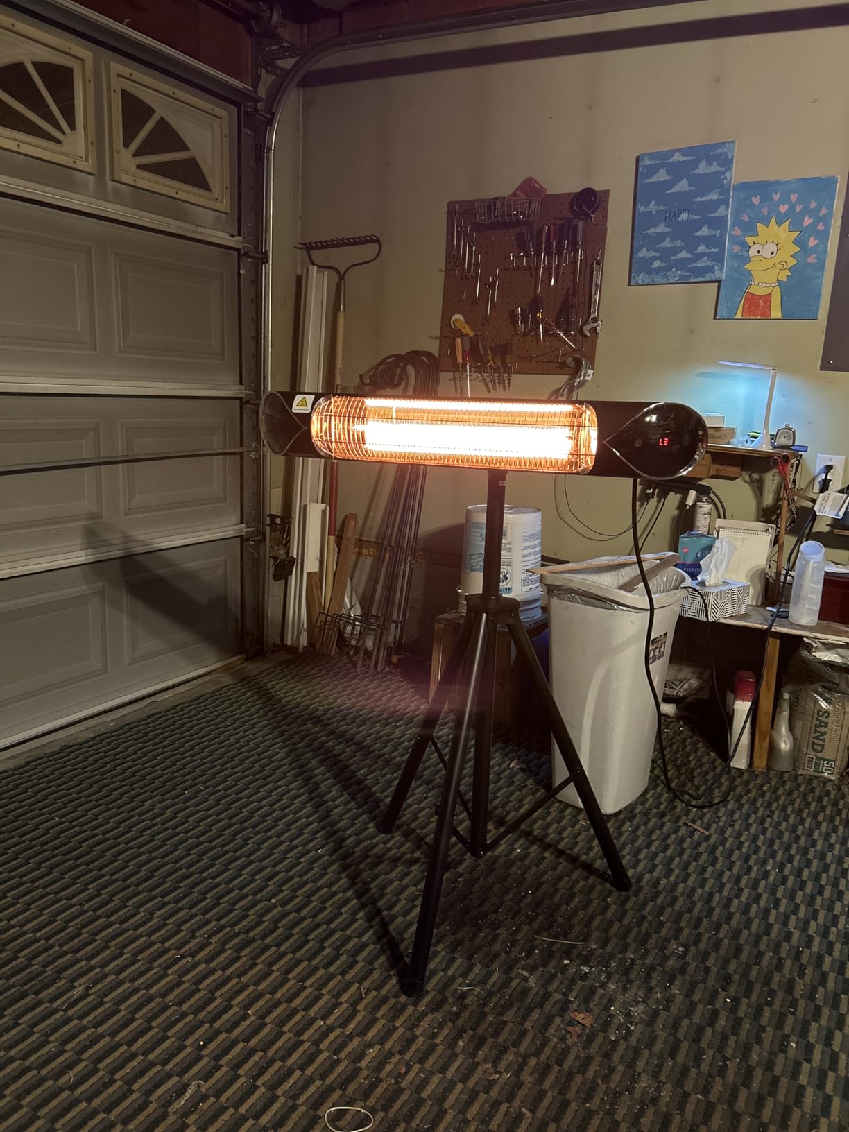 Briza Infrared Electric Patio Heater - Indoor/Outdoor Heater - Portable Wall/Garage Heater - 1500W - use with Stand - Mount to Ceiling/Wall) customer photo 2