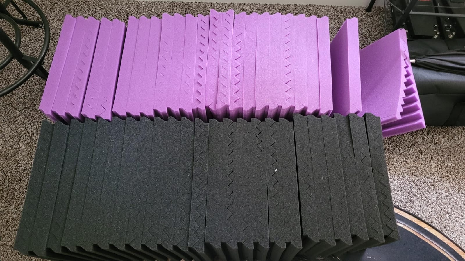 96 Pack Black/purple 12 