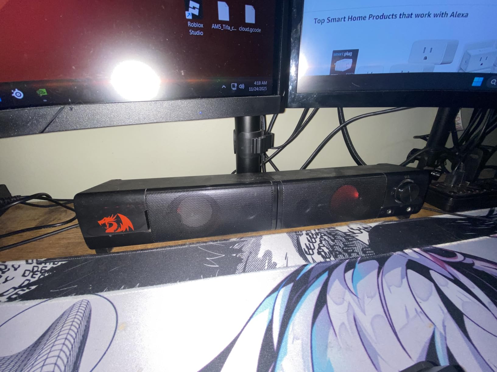 Redragon GS550 PC Gaming Speakers 2.0 Channel Stereo Enhanced Sound, Black customer photo 1