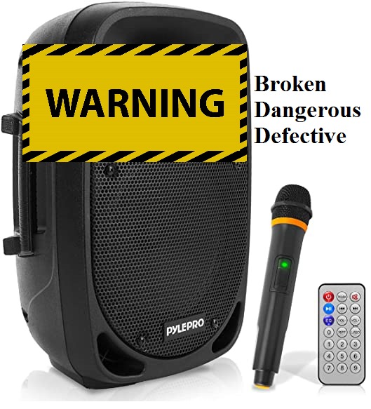 Pyle PSBT105A - 1000W Portable Bluetooth PA Speaker, 10'' Subwoofer, UHF Wireless Mic, MP3/USB/SD, Rechargeable Battery, LED Battery Indicator Lights, Black customer photo 1