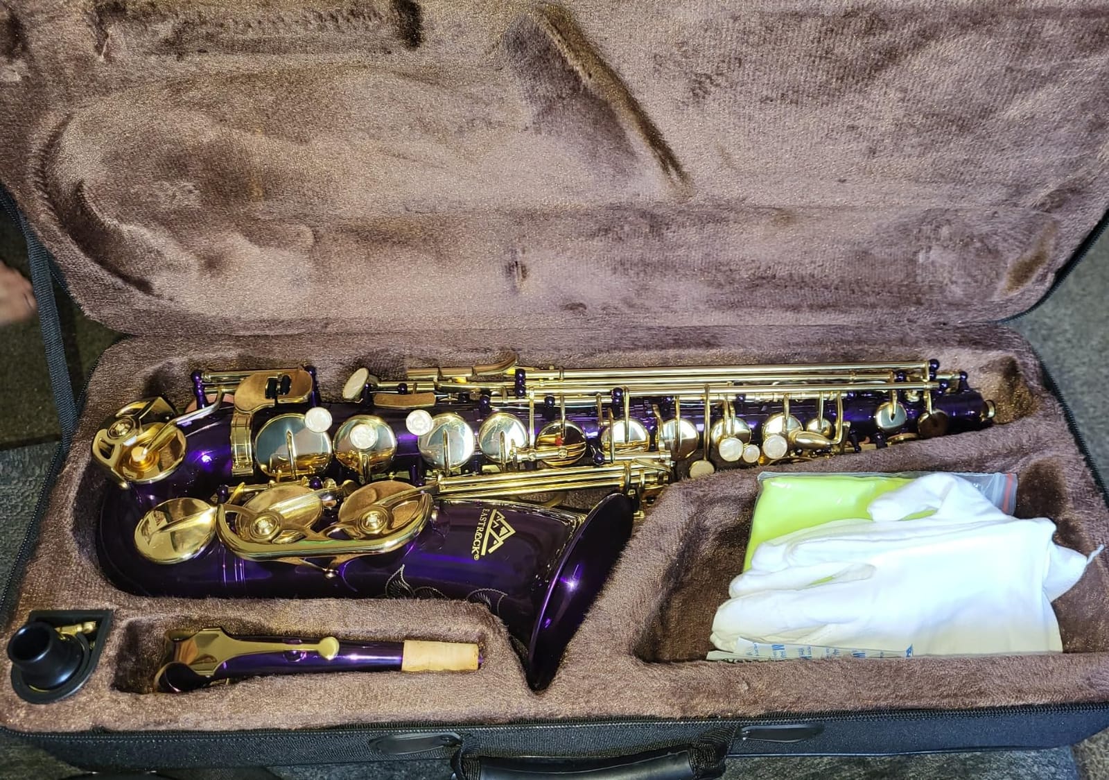 EASTROCK E Flat Alto Saxophone Black/Golden Sax for Beginners and Students customer photo 2