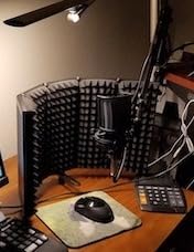 Aokeo Studio Recording Microphone Isolation Shield with Pop Filter & Tripod Stand,High Density Absorbent Foam to Filter Vocal,Foldable Sound Shield for Blue Yeti and Condenser Microphones customer photo 1