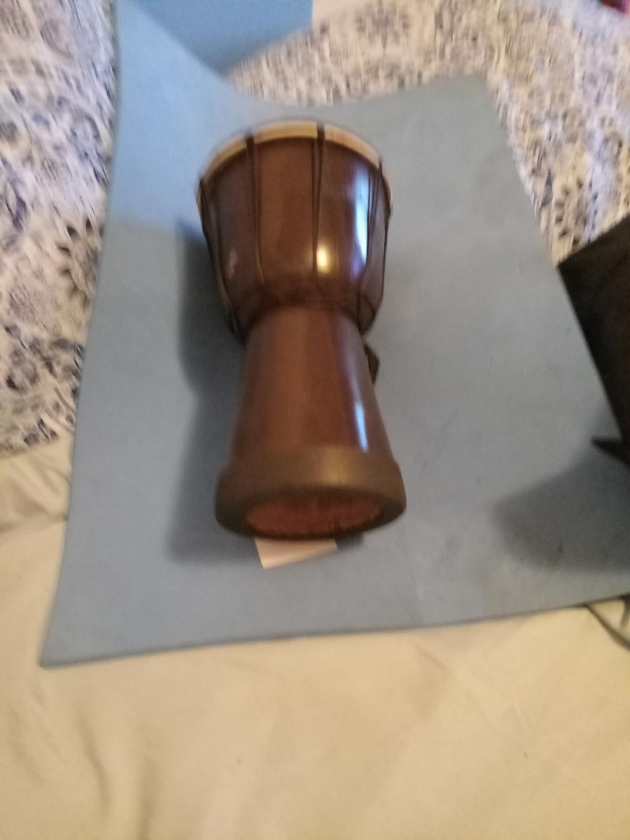 Drum Djembe is a Rope goat skin Covered Goblet African Drum Played by Hands West Africa style jembe for drums circle and more (7x15) customer photo 2