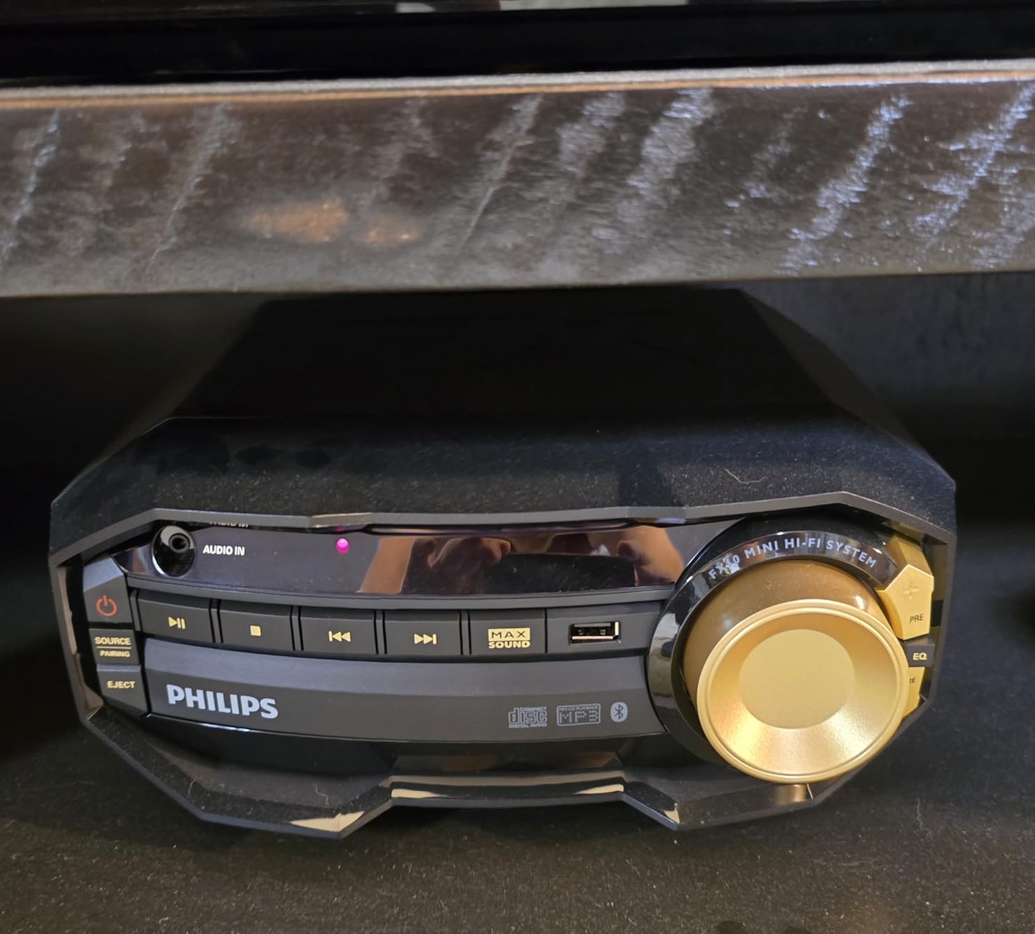 PHILIPS FX10 Bluetooth Stereo System for Home with CD Player , MP3, USB, FM Radio, Bass Reflex Speaker, 230 W, Remote Control Included customer photo 2
