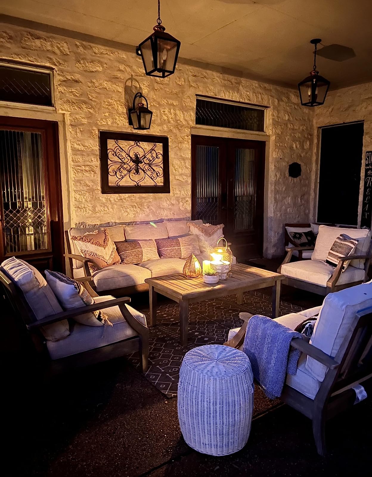 Signature Design by Ashley Wood Outdoor Coffee Table, Grayish Brown customer photo 1
