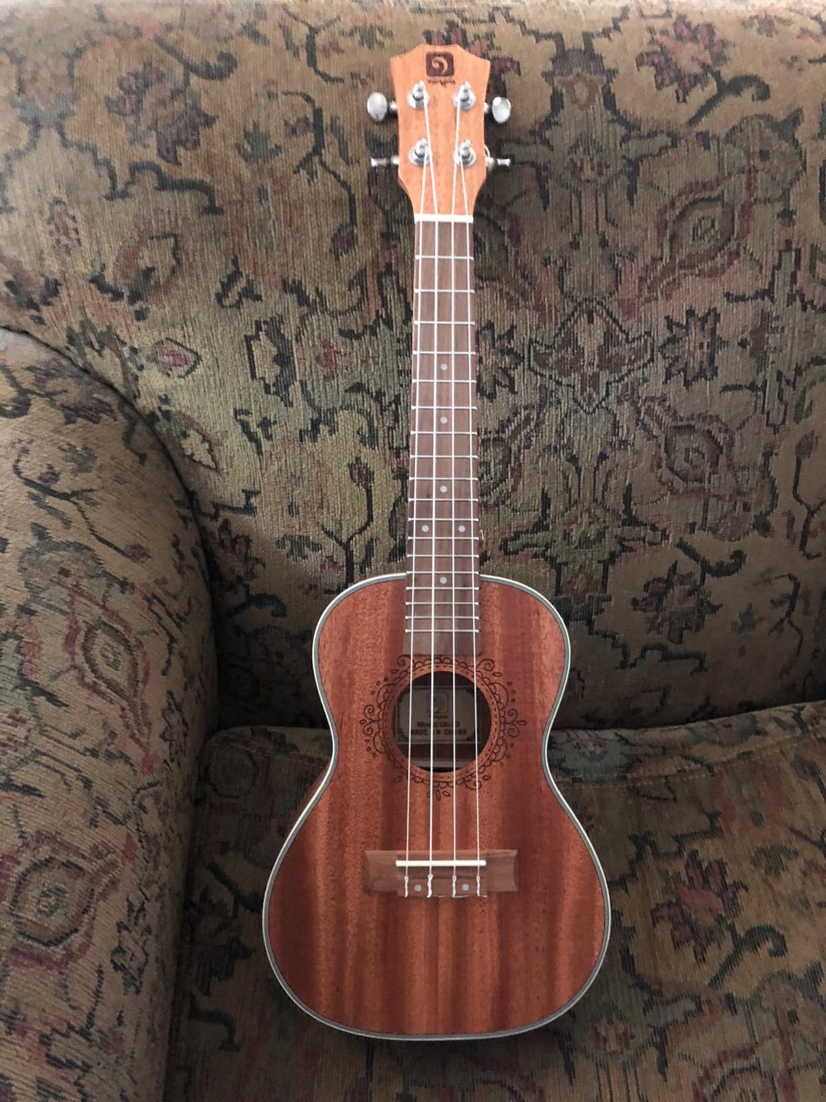 Ukulele Concert Mahogany Bundle 23 inch Ukelele for Beginners Adults Professional Four String Wooden Hawaiian Starter Uke Kit, by Vangoa customer photo 2