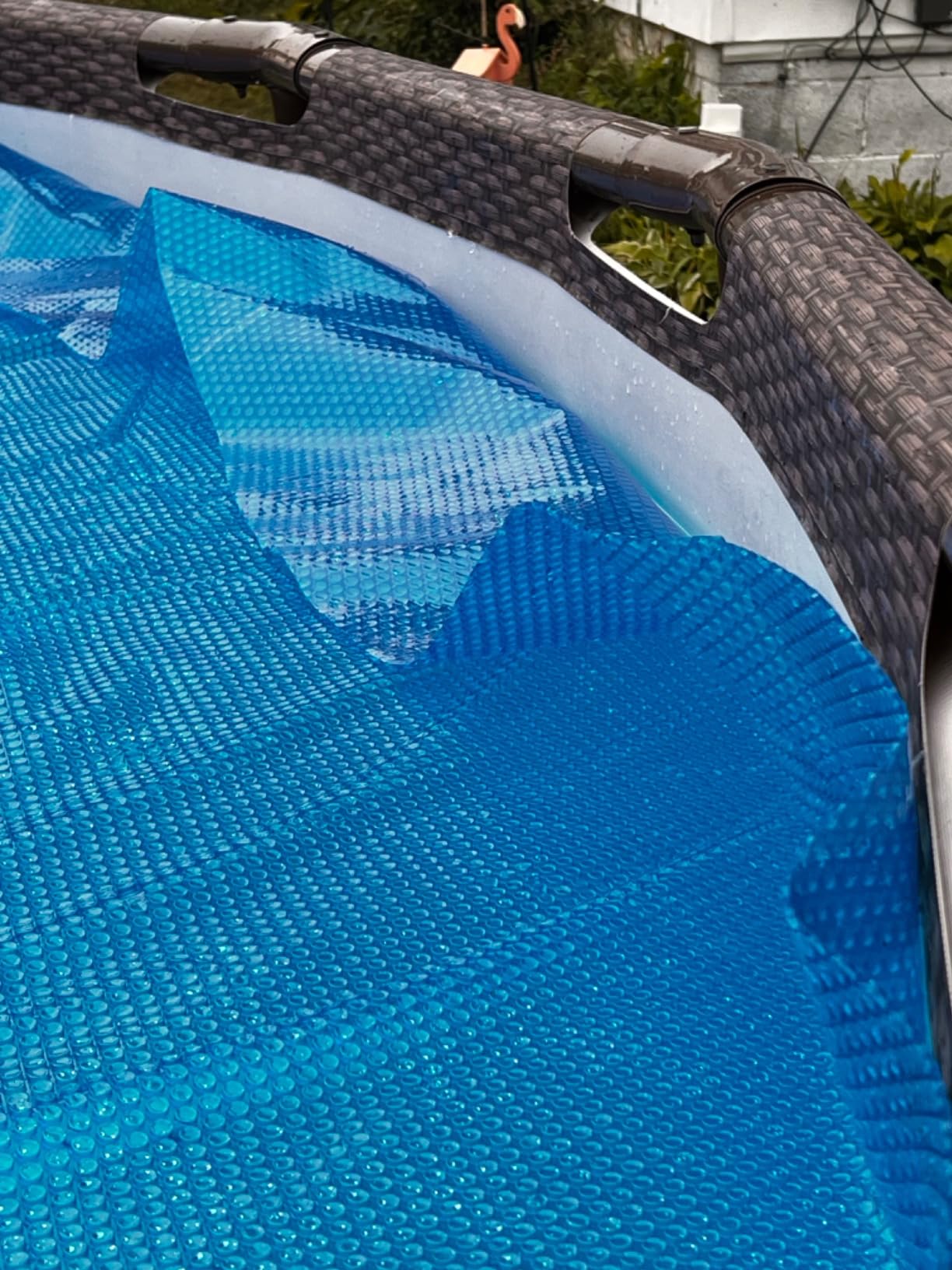 Doheny's Clear-Tek Micro Bubble Solar Pool Cover for Above Ground Swimming Pools | Increase Solar Energy Absorption, Retain Heat, Reduce Evaporation, Reduce Heat Loss & Save, 18 ft Round Blue 1600 customer photo 2