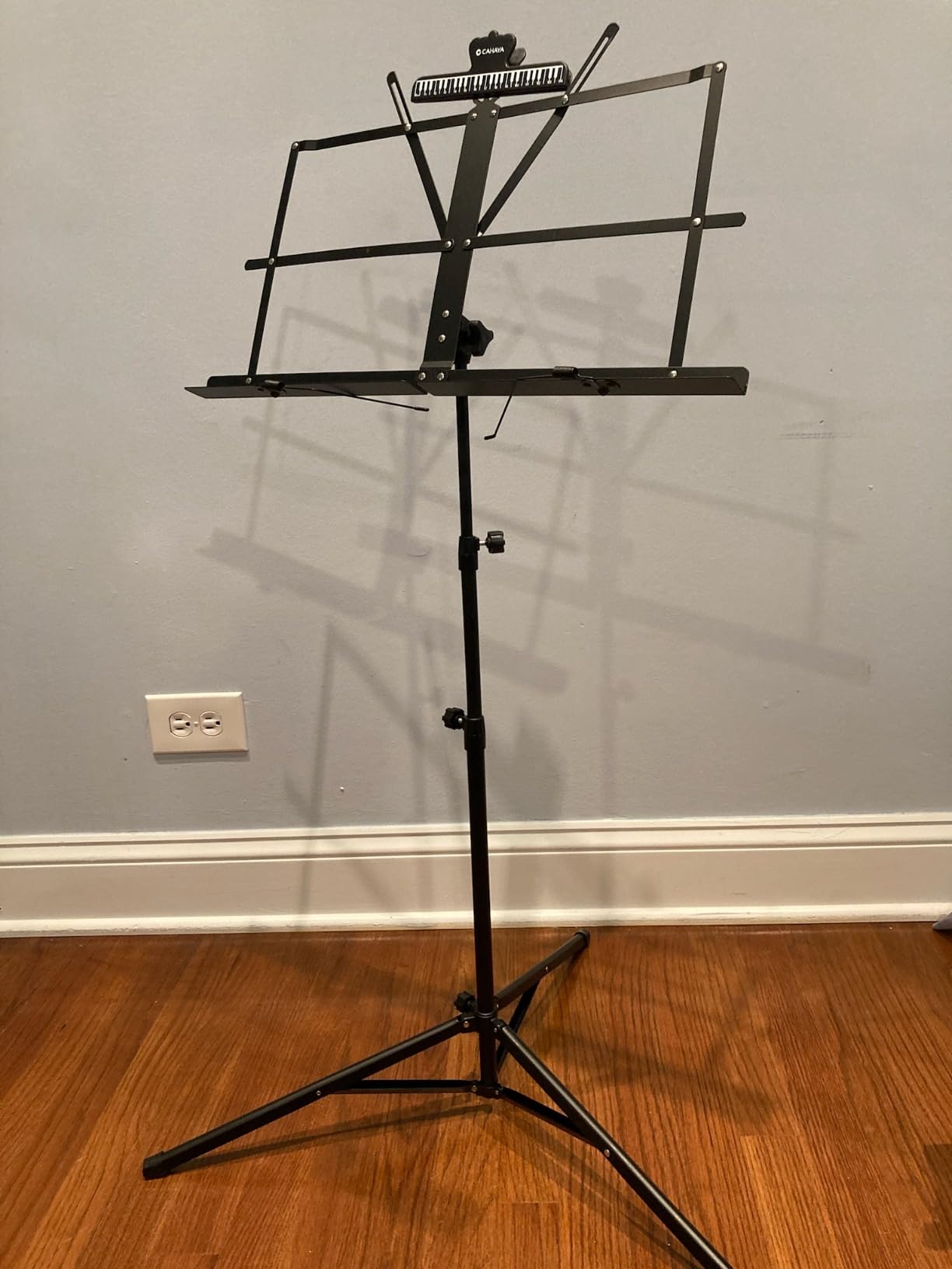CAHAYA Sheet Music Stand Portable Folding Dual Use Desktop Book Holder customer photo 2