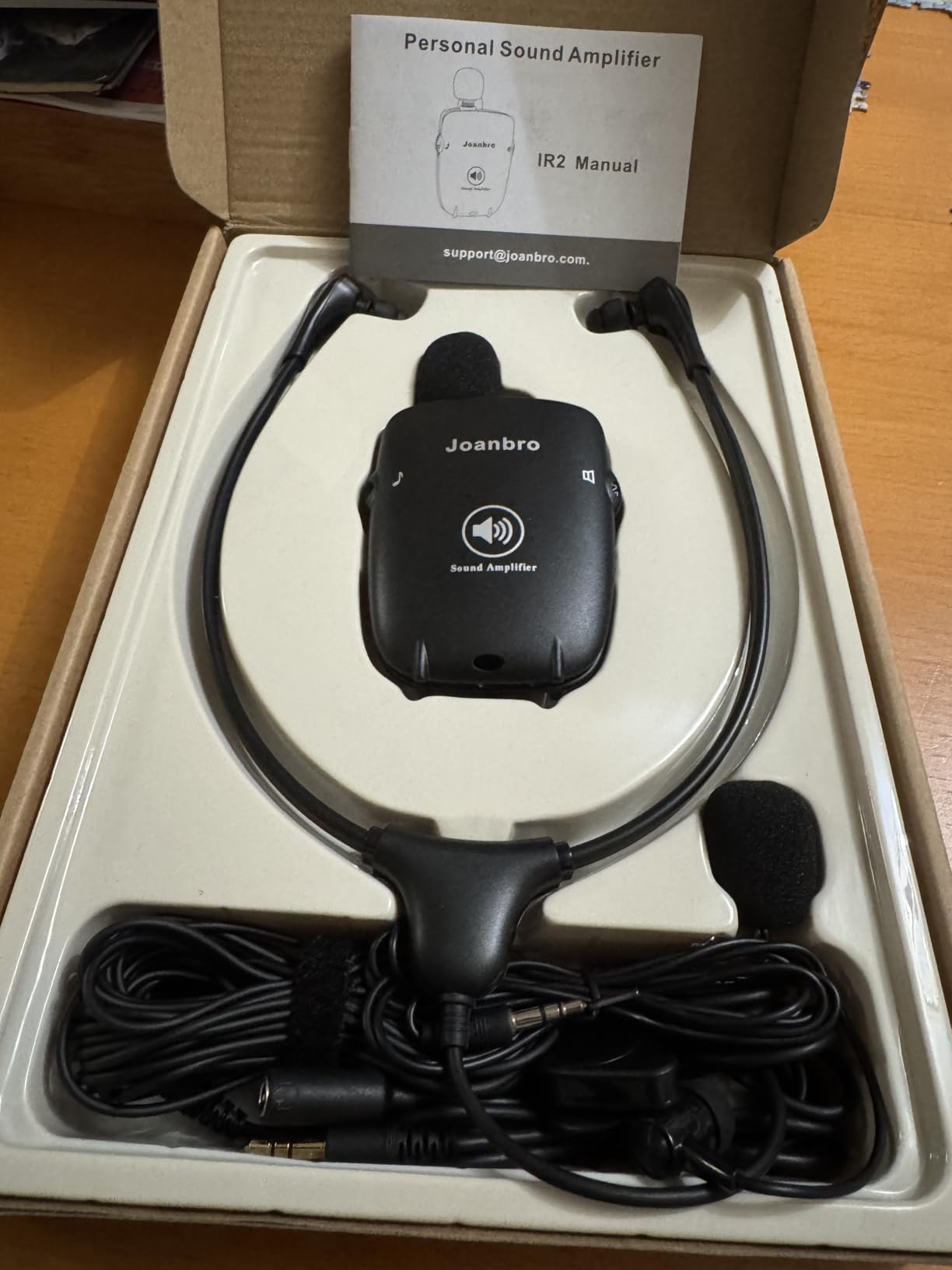 Personal Sound Amplifier for Seniors, Voice Enhancement Devices, Pocket Sound Amplifiers for Elderly People, Adults, 50dB Gain, with Headphones & Earbud, 3 Types Mics, 3 Tone, Volume Control customer photo 2