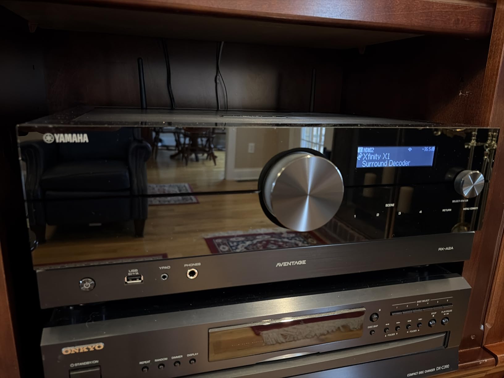 Yamaha RX-A2A AVENTAGE 7.2-Channel AV Receiver – 8K and 4K/120 HDMI, eARC, Dolby Atmos, DTS:X, Wi-Fi, Bluetooth, MusicCast customer photo 2