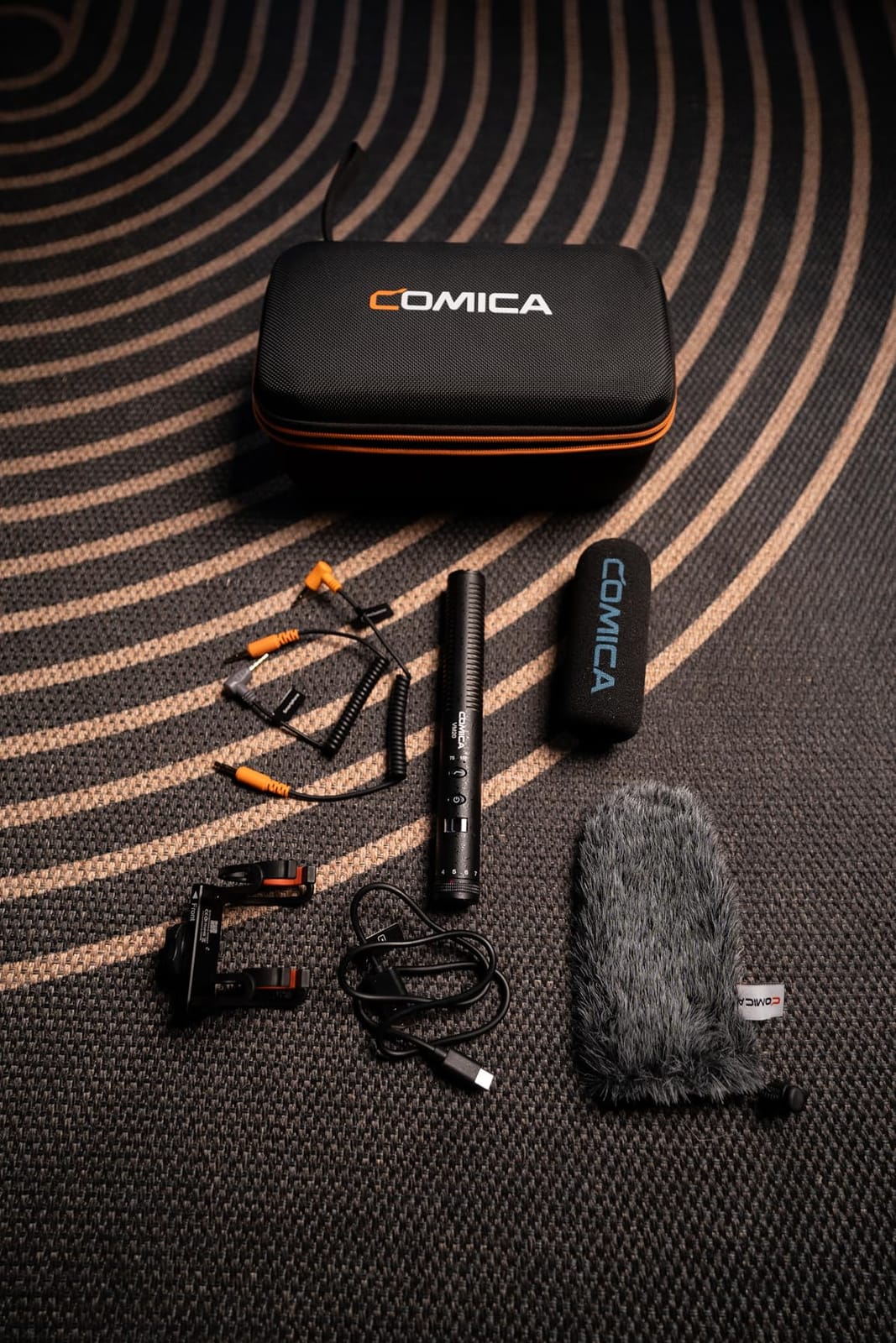 COMICA VM20 Professional Shotgun Microphone for iPhones, Androids, Cameras | Super Cardioid, 60H Working Time, OLED Display, 75/150HZ Low Cut Filters, Video Mic for Vlogging Film Interview Video Record customer photo 1