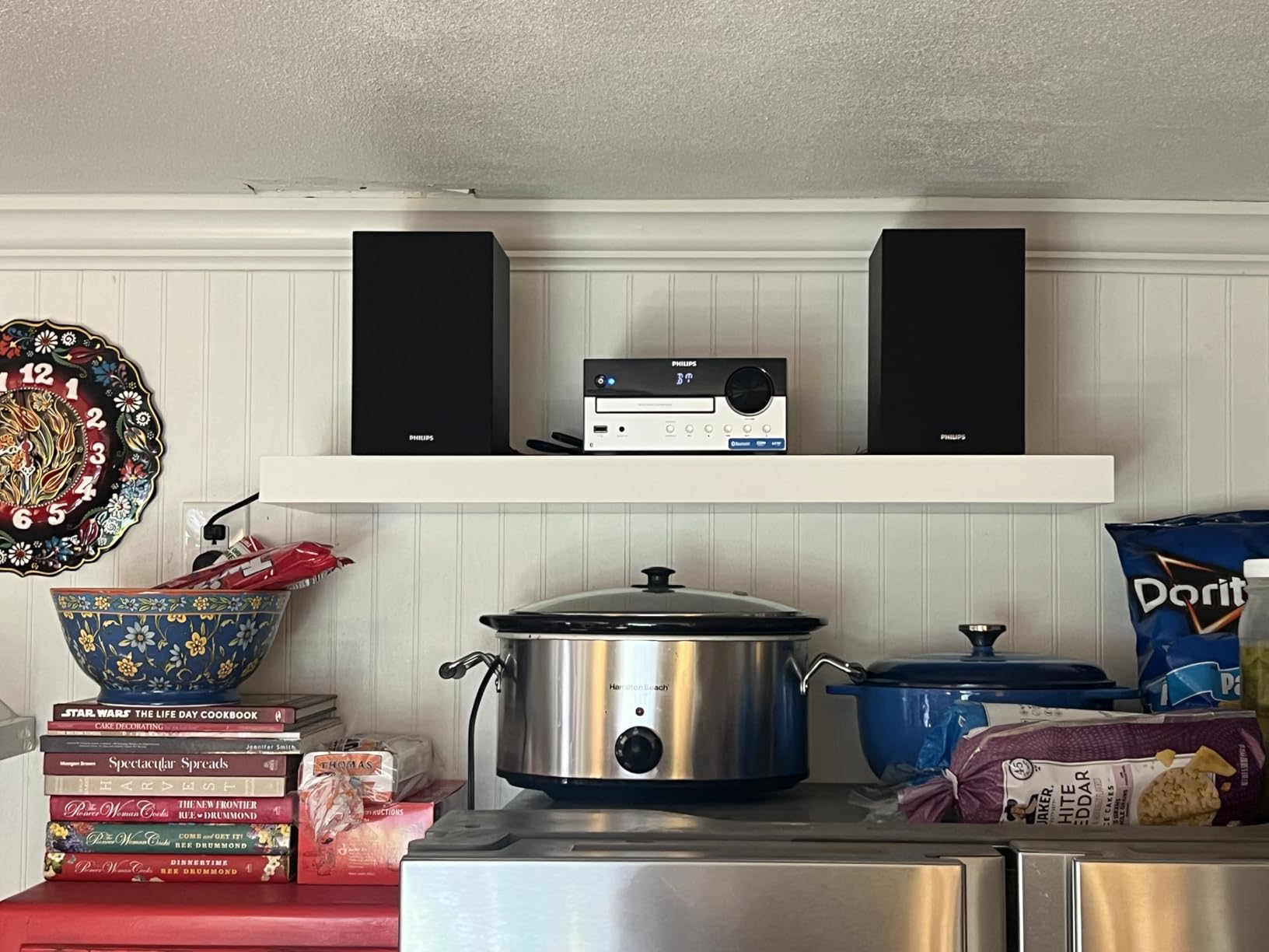 Philips Bluetooth Stereo System for Home with CD Player, Bluetooth 5.4 & Auracast, Upgraded 80W Stereo Sound, MP3, USB, Audio in, FM Radio, Bass Reflex Speaker, Remote Control Included customer photo 2