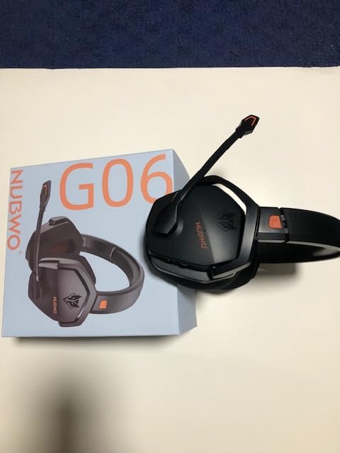 NUBWO Wireless Gaming Headset with Mic for Ps5 Ps4 PC, Zero Interference, 100-Hour Battery All-Day Play, 23ms Sync for Fortnite & Call of Duty/FPS Gamers, Triple Mode All Devices Compatible - Orange customer photo 1