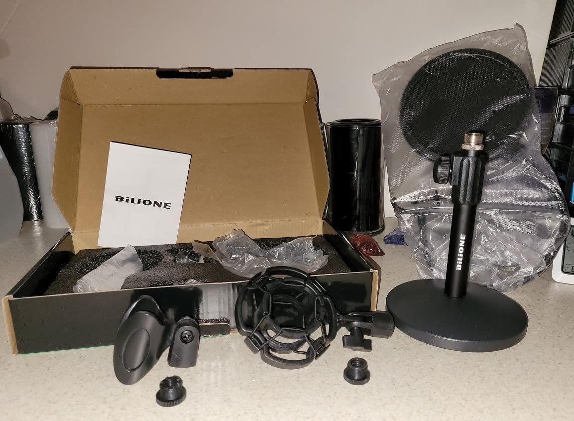 BILIONE Versatile Desktop Microphone Stand, Mic Stand Kit for Desk customer photo 2