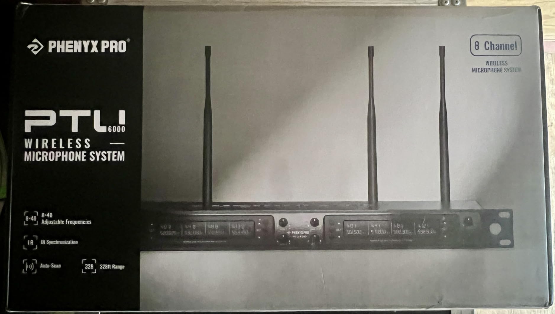 Phenyx Pro 8-Channel UHF Auto Scan Wireless Microphone System,PTU-6000-8H customer photo 1