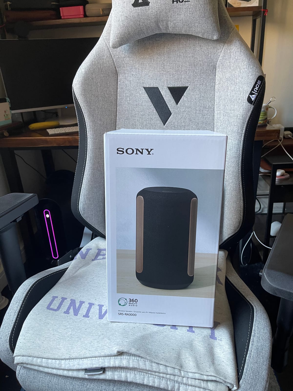 Sony SRS-RA3000 360 Reality Audio Wi-Fi / Bluetooth Wireless Speaker, Works with Alexa and Google Assistant, Light Gray customer photo 1